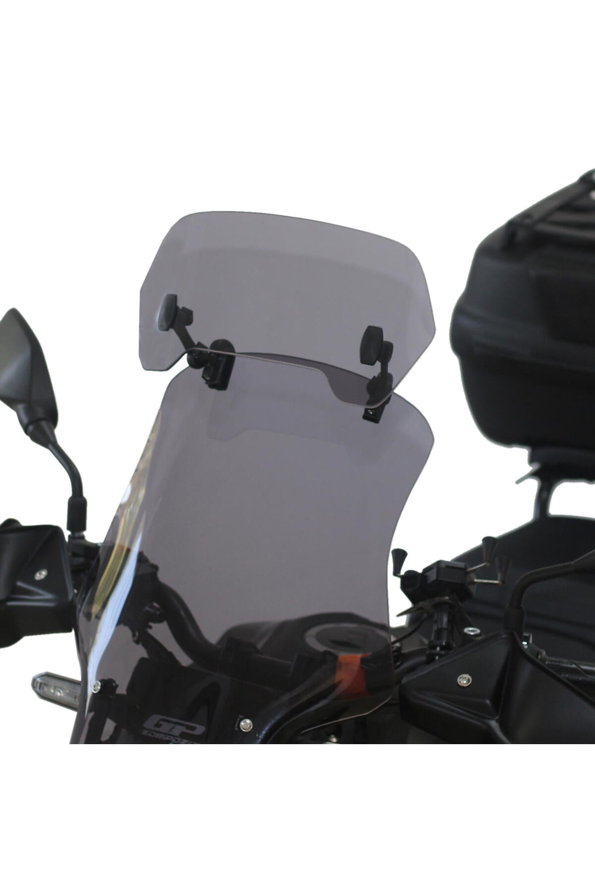 Motosiklet Ön Cam SiperlikUniversal Çift Bağlantılı Asansörlü Deflektör Füme