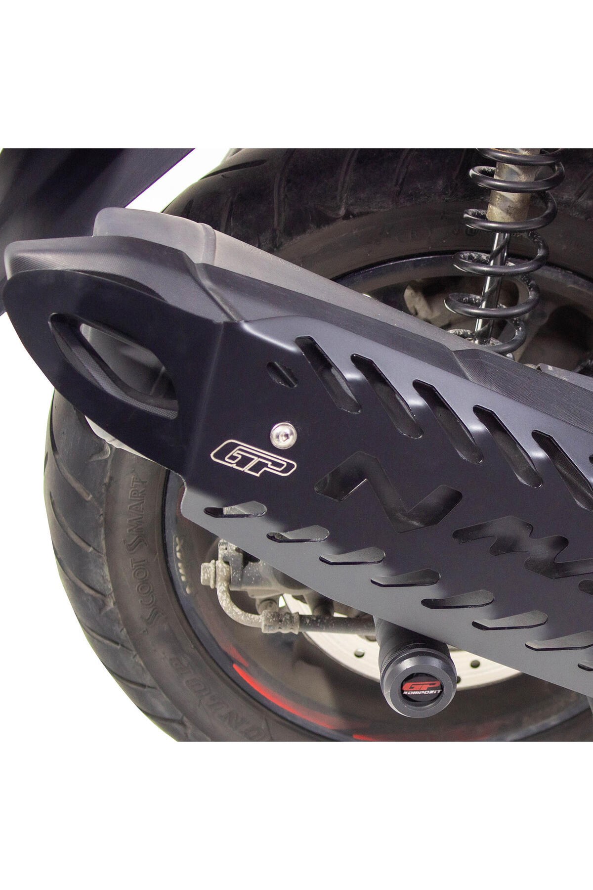 Motosiklet TakozuYamaha NMAX 125 / 155 2021-2026 Uyumlu Spor Egzoz Koruma Kapağı Siyah