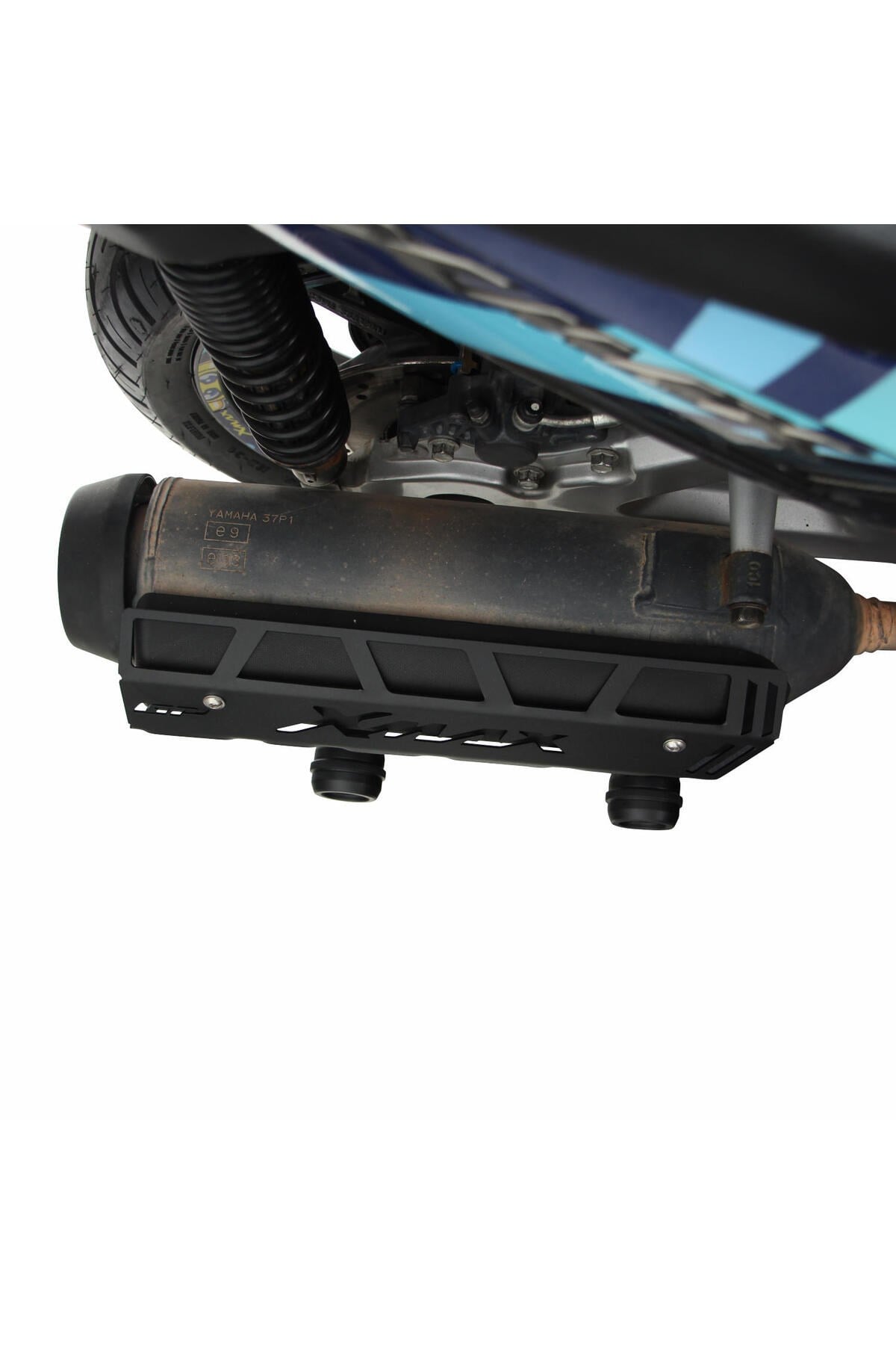 Motosiklet TakozuYamaha XMAX 250 2011-2017 Uyumlu Egzoz Koruma Kapağı Siyah