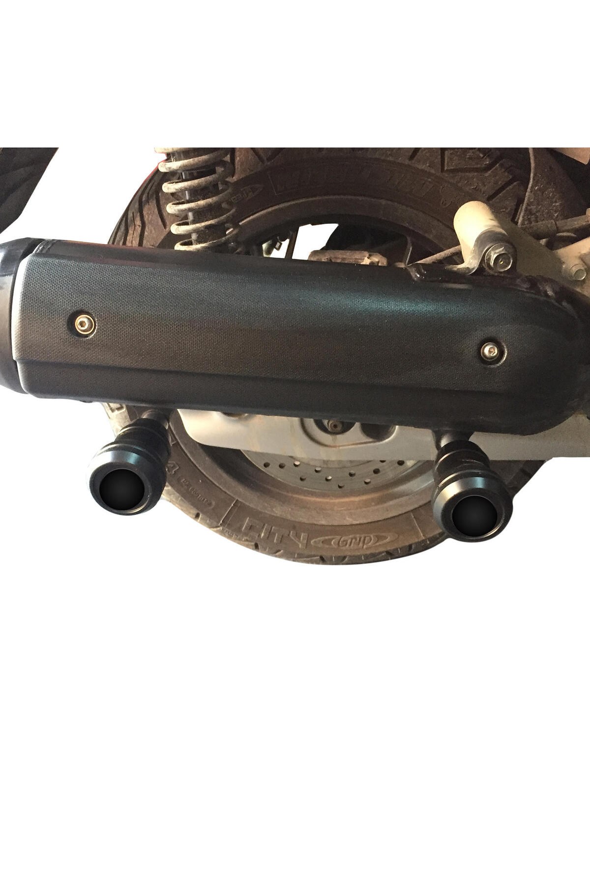 Koruma DemiriYamaha XMAX 250 / 300 2018-2024 Uyumlu Egzoz Koruma Takozu Siyah