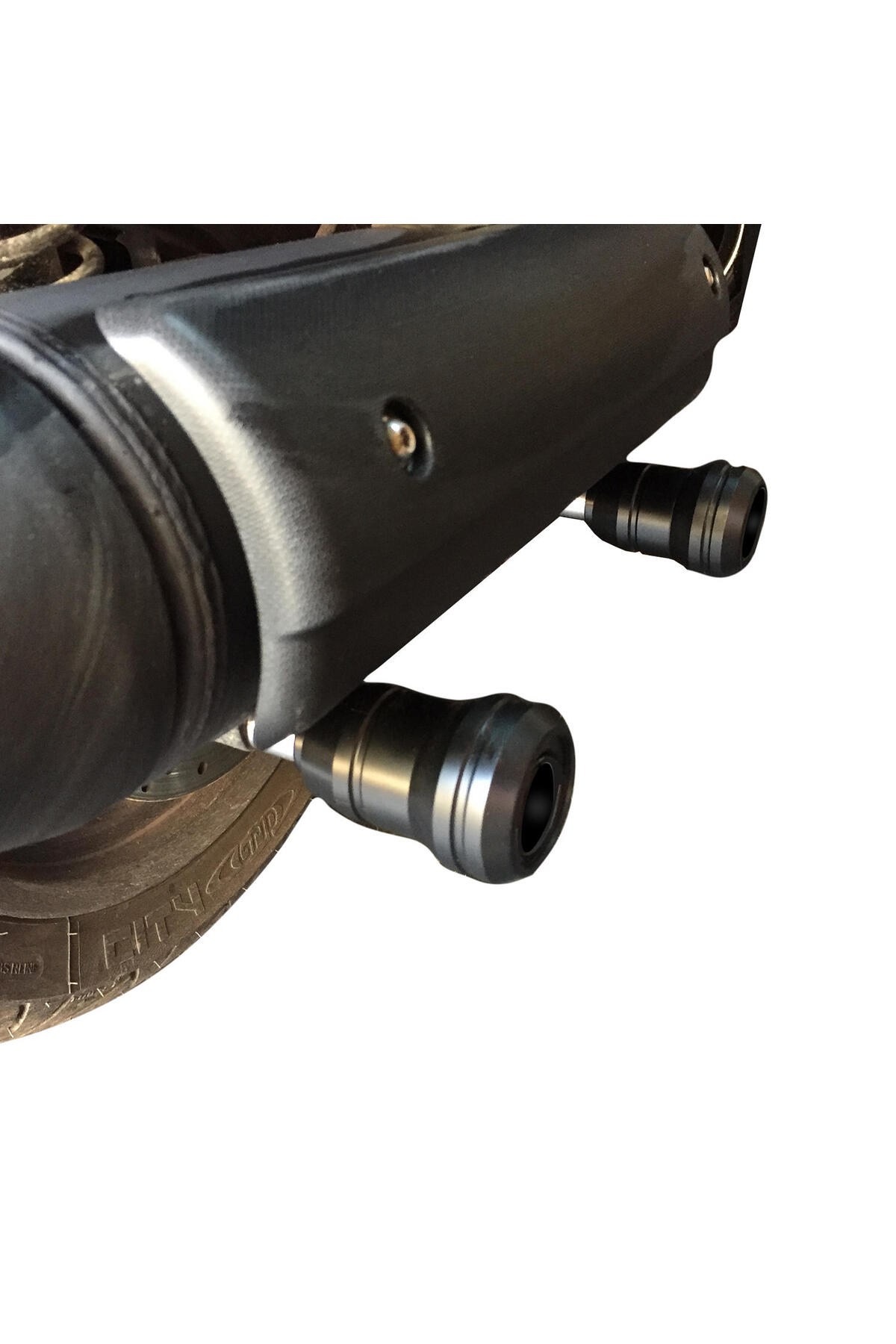Koruma DemiriYamaha XMAX 250 / 300 2018-2024 Uyumlu Egzoz Koruma Takozu Siyah