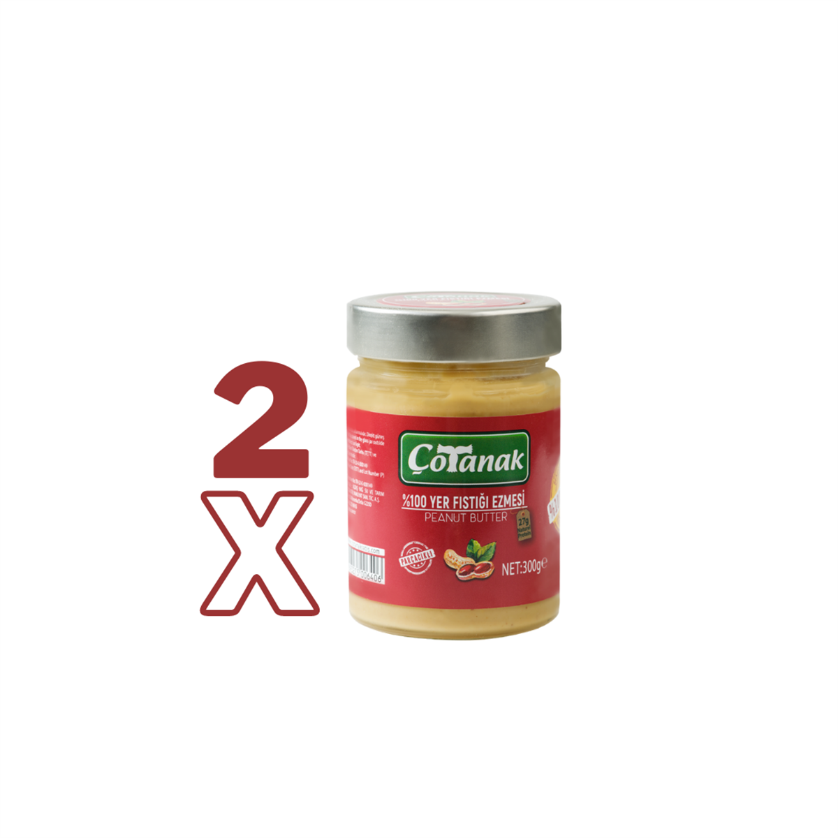 Çotanak % 100 Fıstık Ezmesi 300 Gr