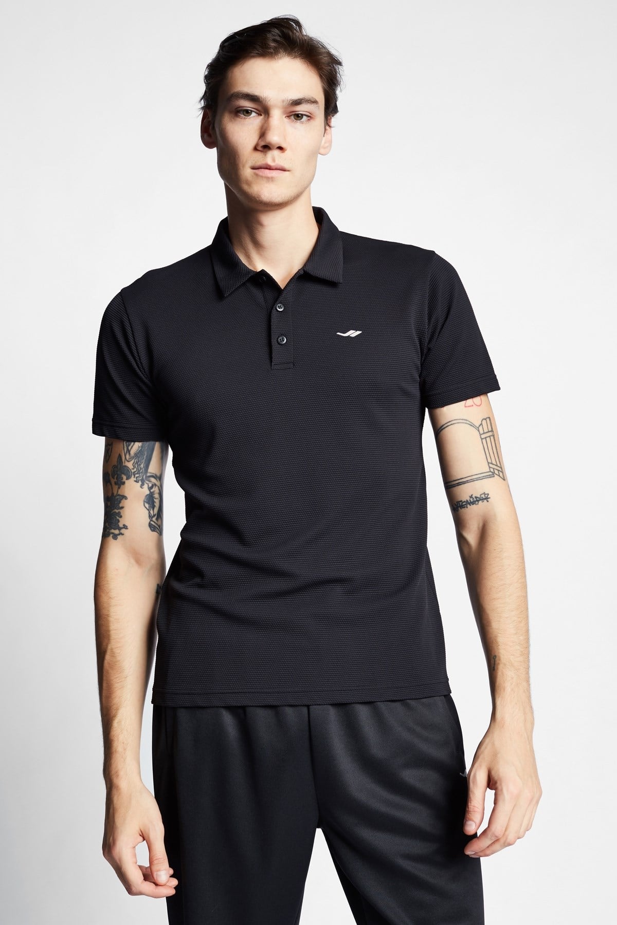 LESCON23BTEB001275-0001LESCON 23S-1275-23B KISA KOL POLO YAKA TSHIRT