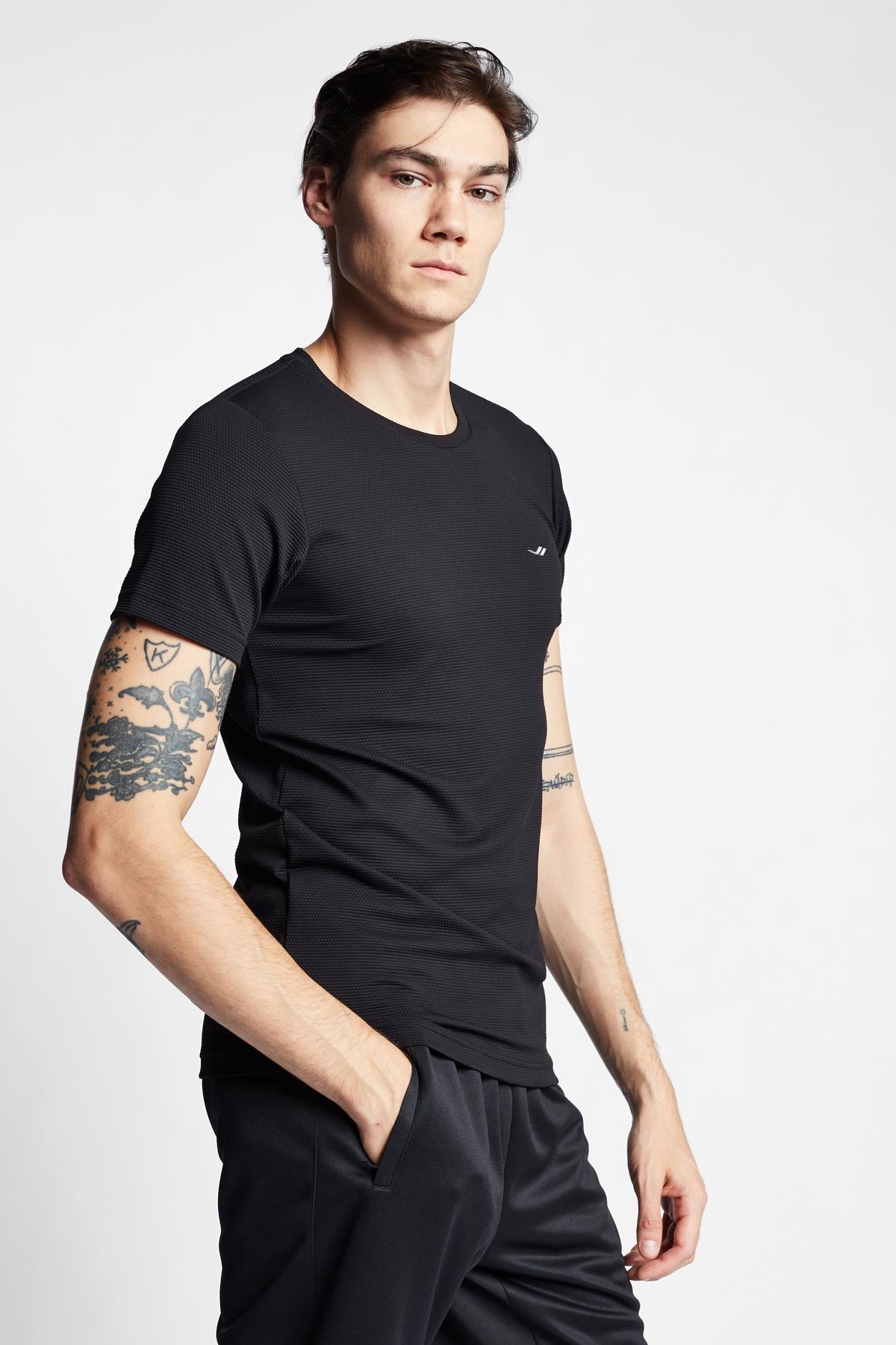 LESCON23BTEB001294-0001LESCON 23S-1294-23B KISA KOL TSHIRT