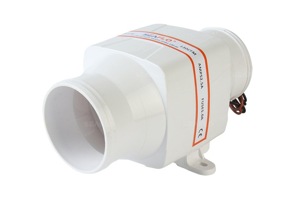 SR10511 24 Volt 75 mm Blower, Tekne ve Yat Kanal Tipi Fan Aspiratör