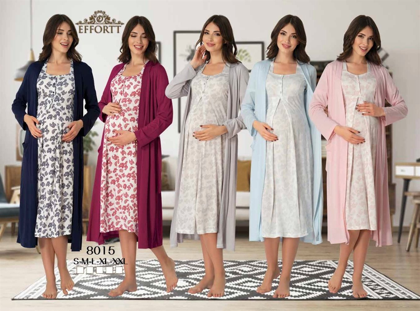 Effortt Lohusa Gecelik ve Sabahlık