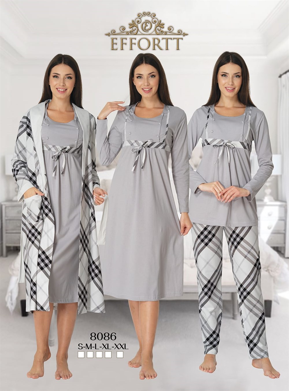 Effortt Lohusa Gecelik,Pijama, Sabahlık