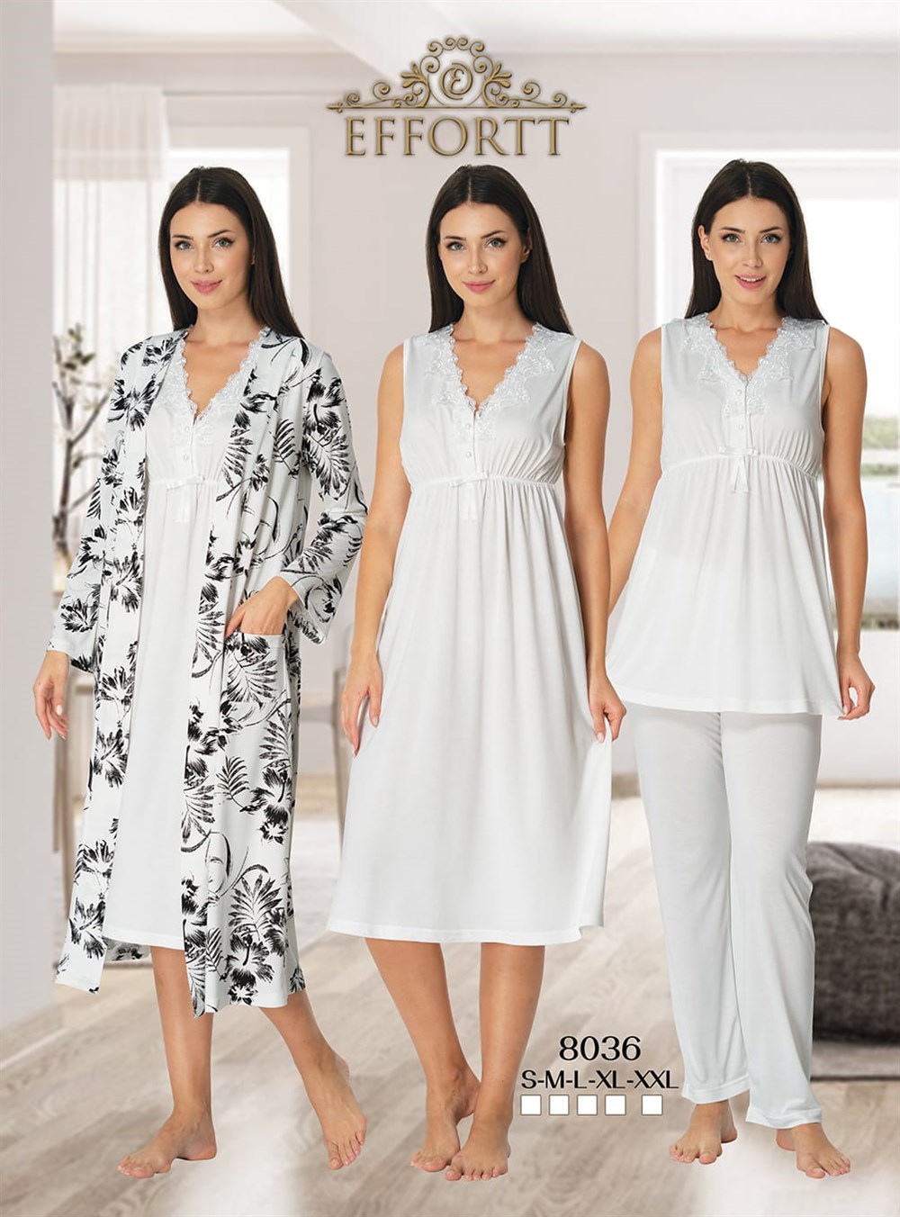 Effortt Lohusa Pijama, Gecelik, Sabahlık