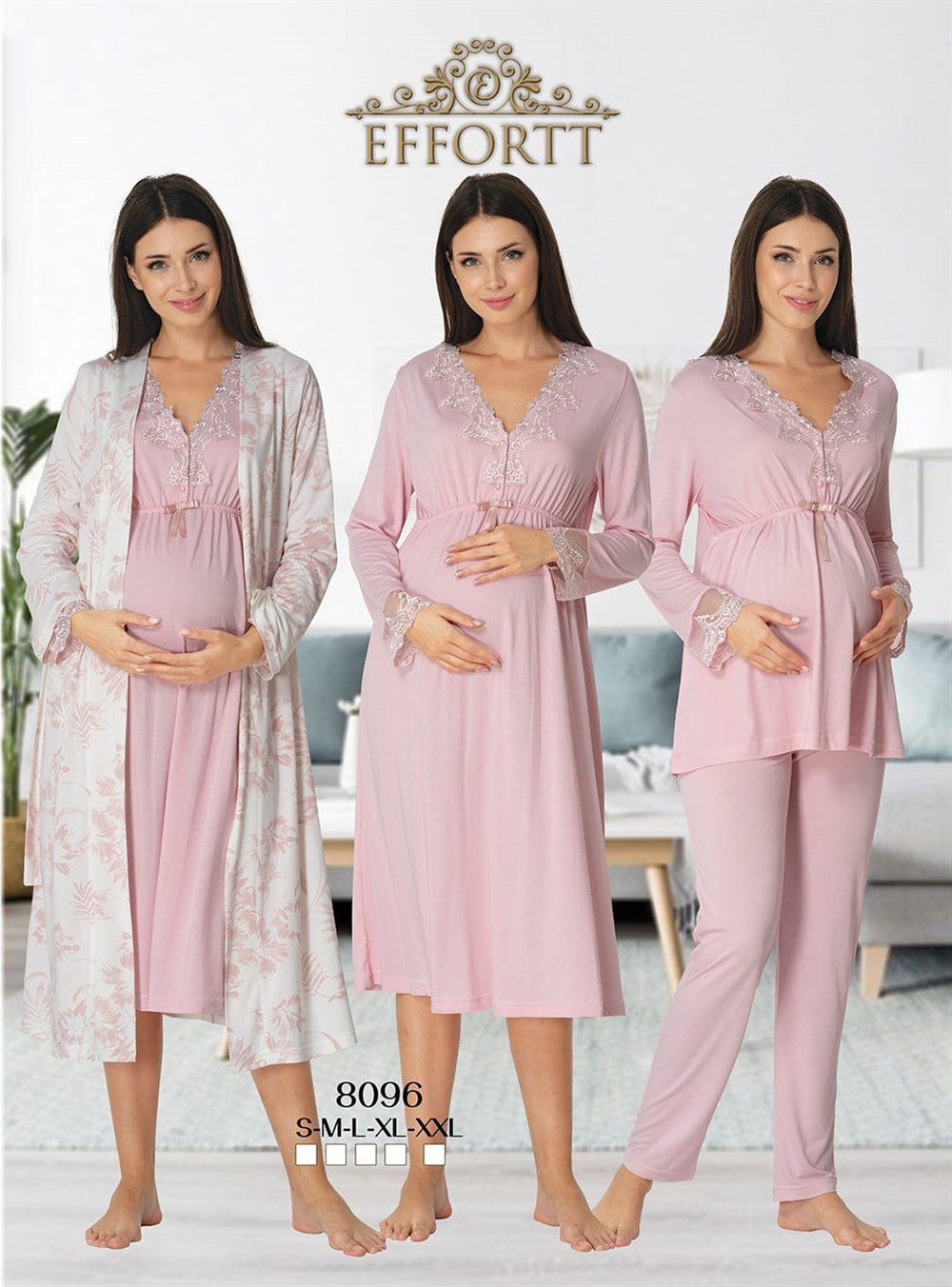 Effortt Lohusa Pijama, Gecelik, Sabahlık