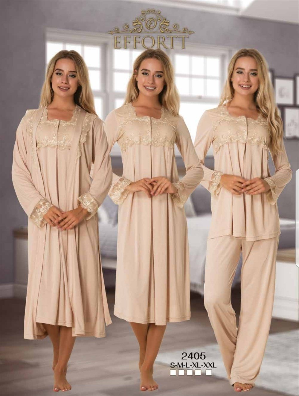 Effortt Lohusa Pijama, Gecelik, Sabahlık