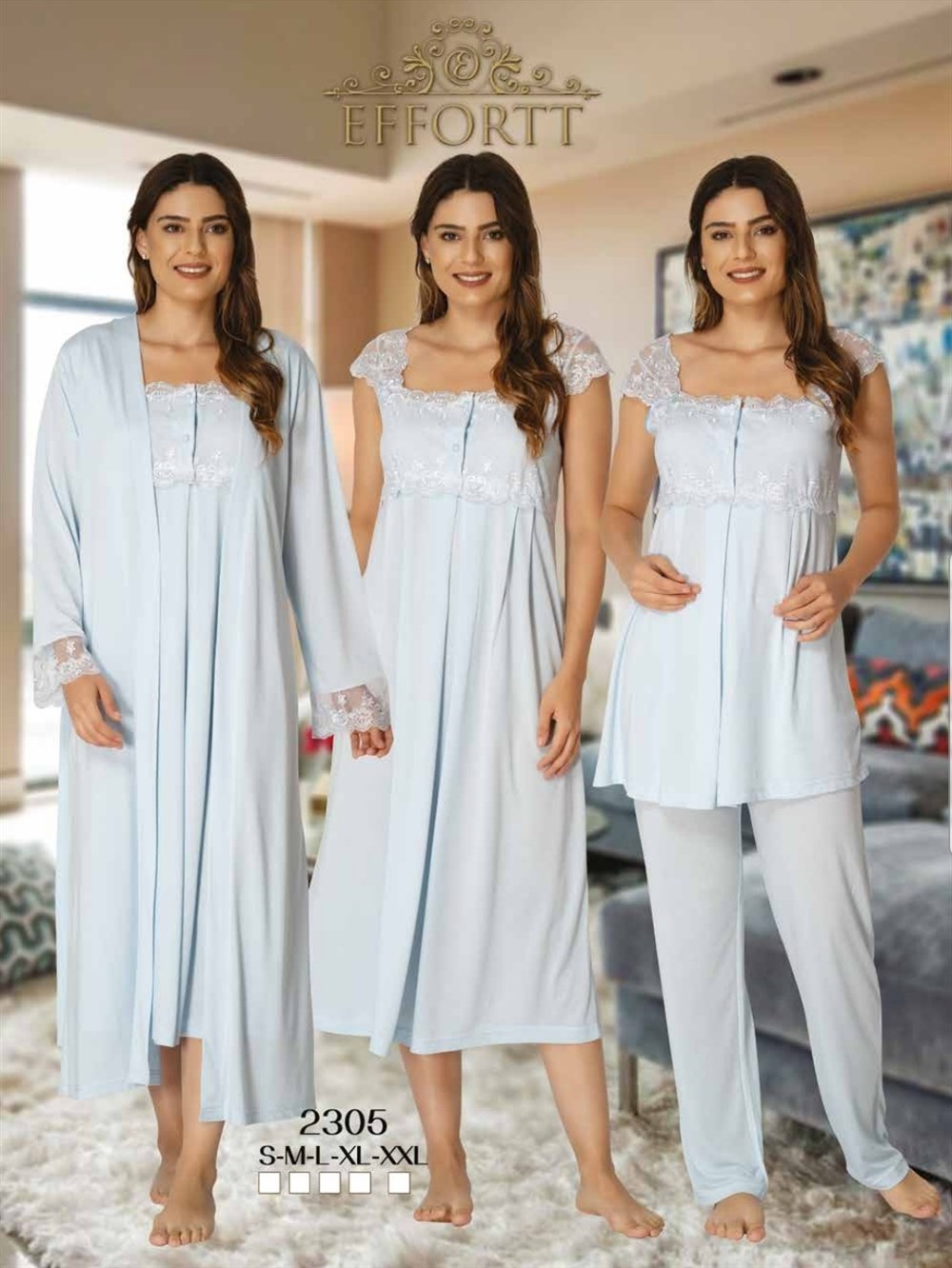 Effortt Lohusa Pijama, Gecelik, Sabahlık