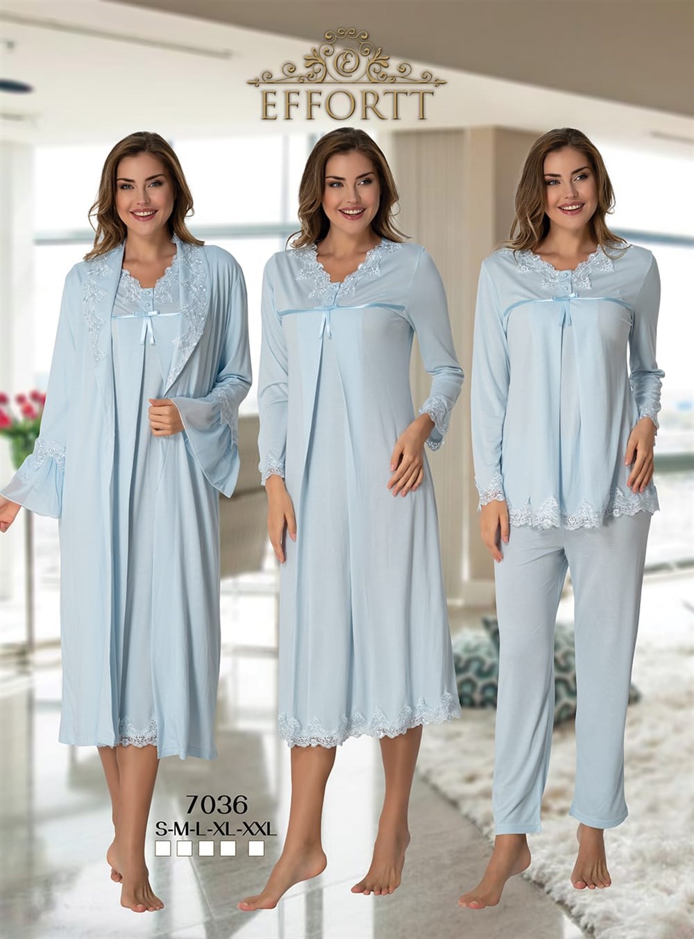 Effortt Lohusa Pijama, Gecelik, Sabahlık