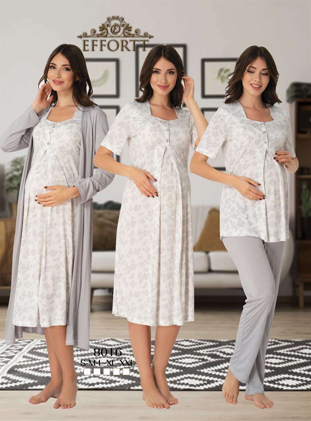 Effortt Lohusa Pijama, Gecelik, Sabahlık