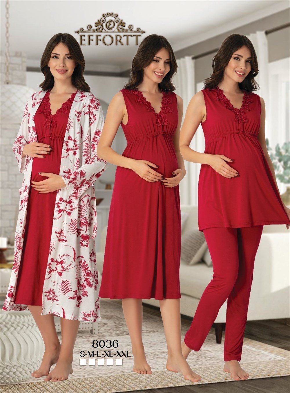 Effortt Lohusa Pijama, Gecelik, Sabahlık