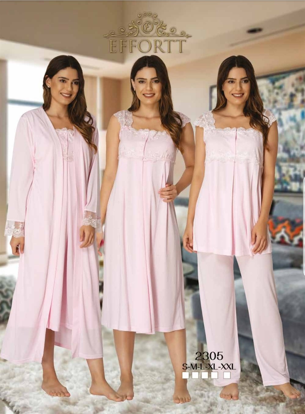 Effortt Lohusa Pijama, Gecelik, Sabahlık