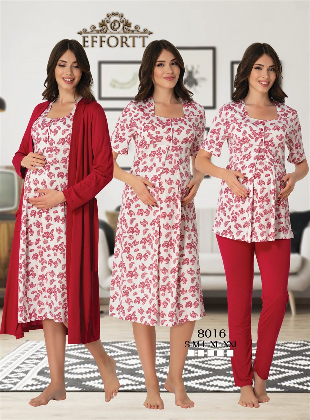 Effortt Lohusa Pijama, Gecelik, Sabahlık