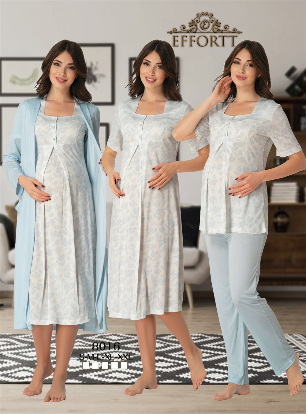 Effortt Lohusa Pijama, Gecelik, Sabahlık