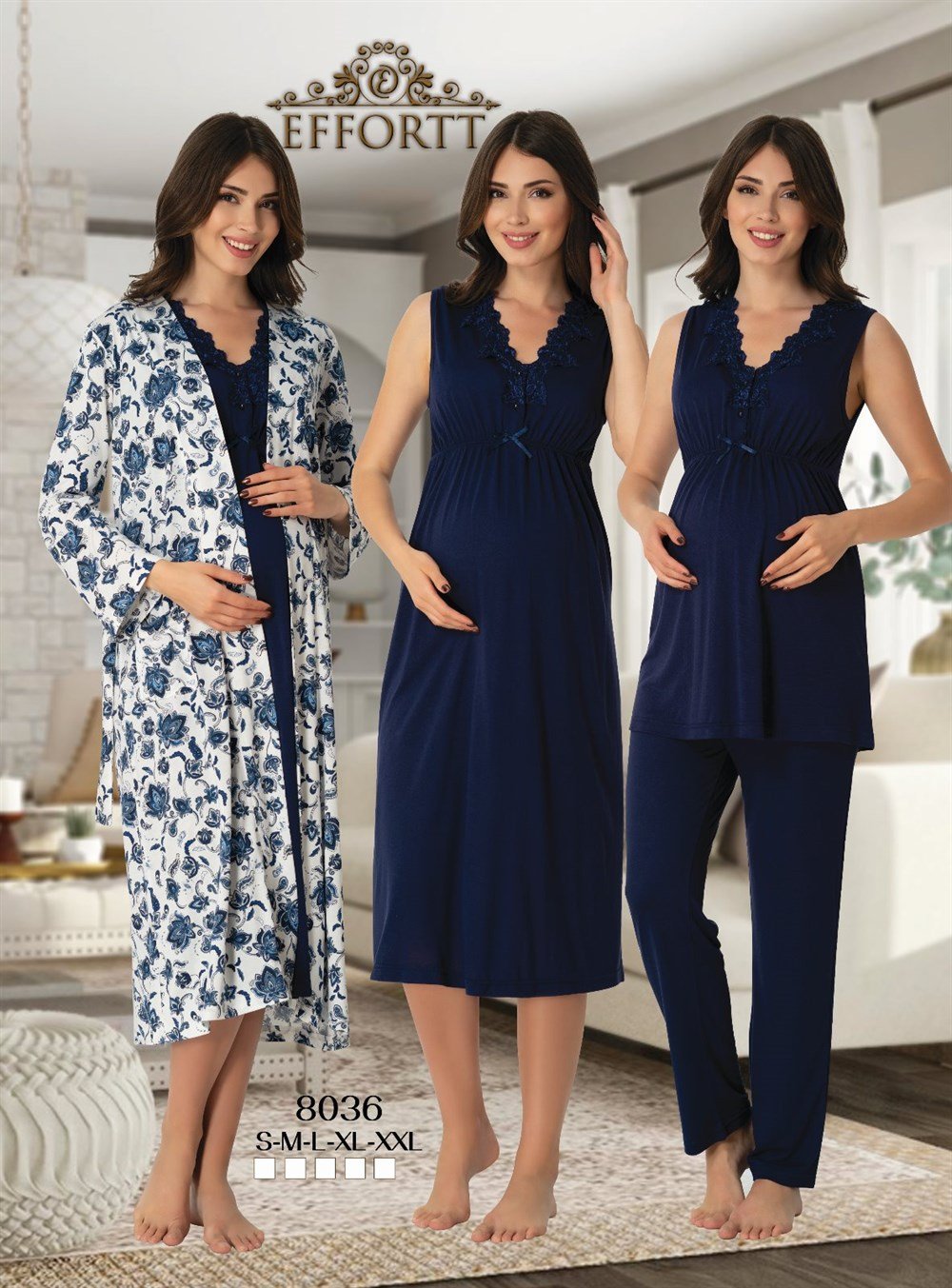 Effortt Lohusa Pijama, Gecelik, Sabahlık