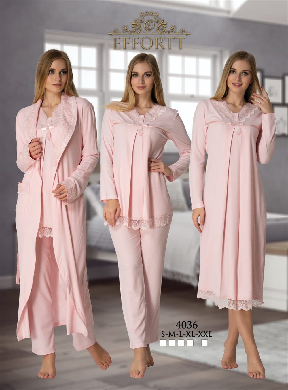 Effortt Lohusa Pijama, Gecelik ve Sabahlık- 4036