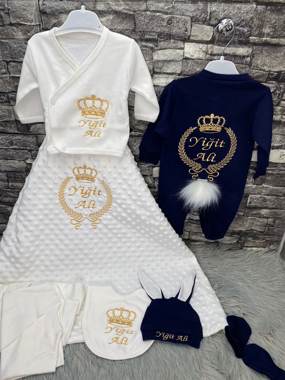 İsme Özel 10 Parça Hastane Çıkışı