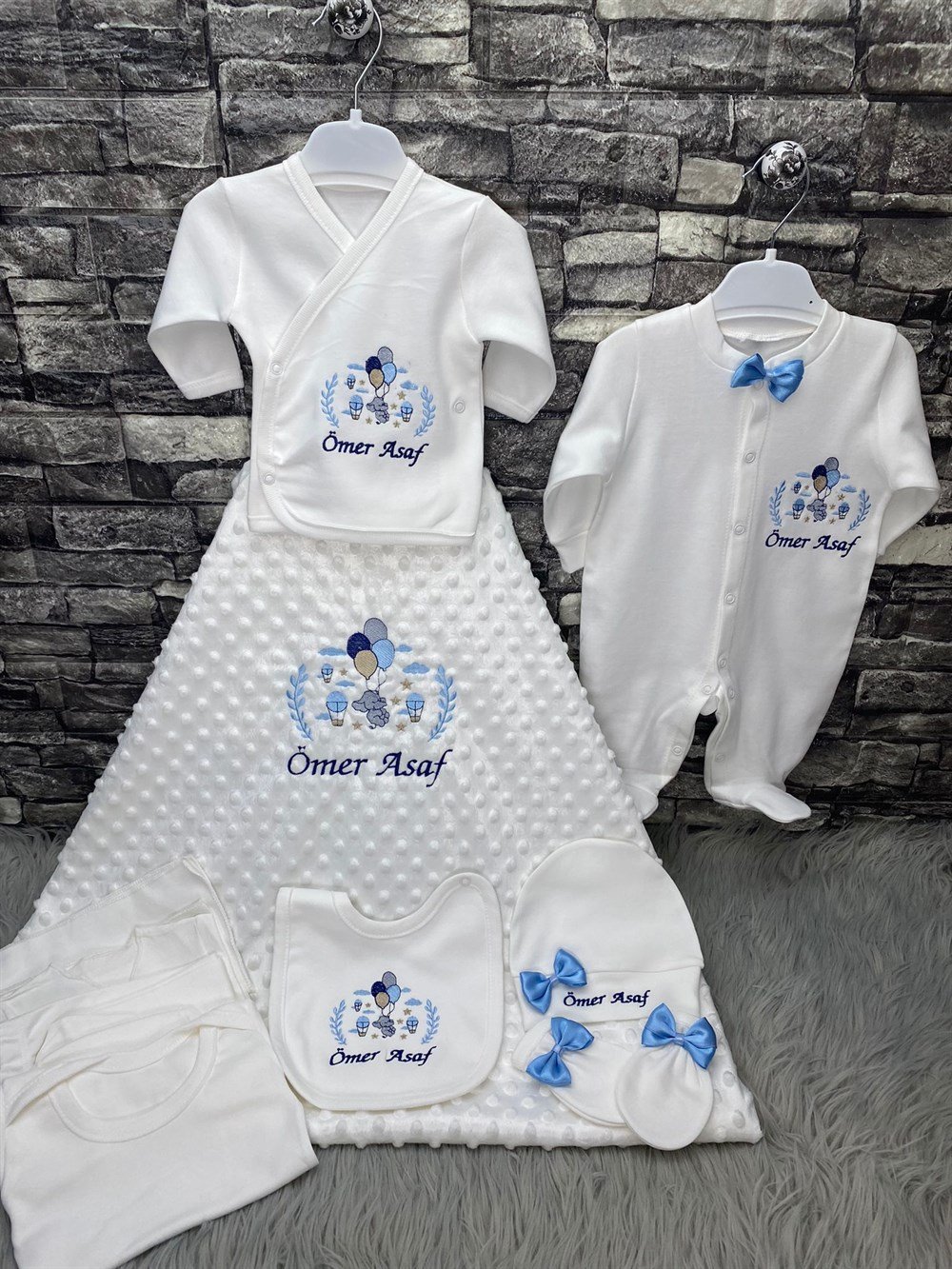 İsme Özel 10 Parça Hastane Çıkışı