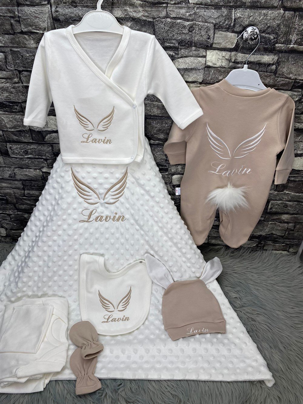 İsme Özel 10 Parça Hastane Çıkışı