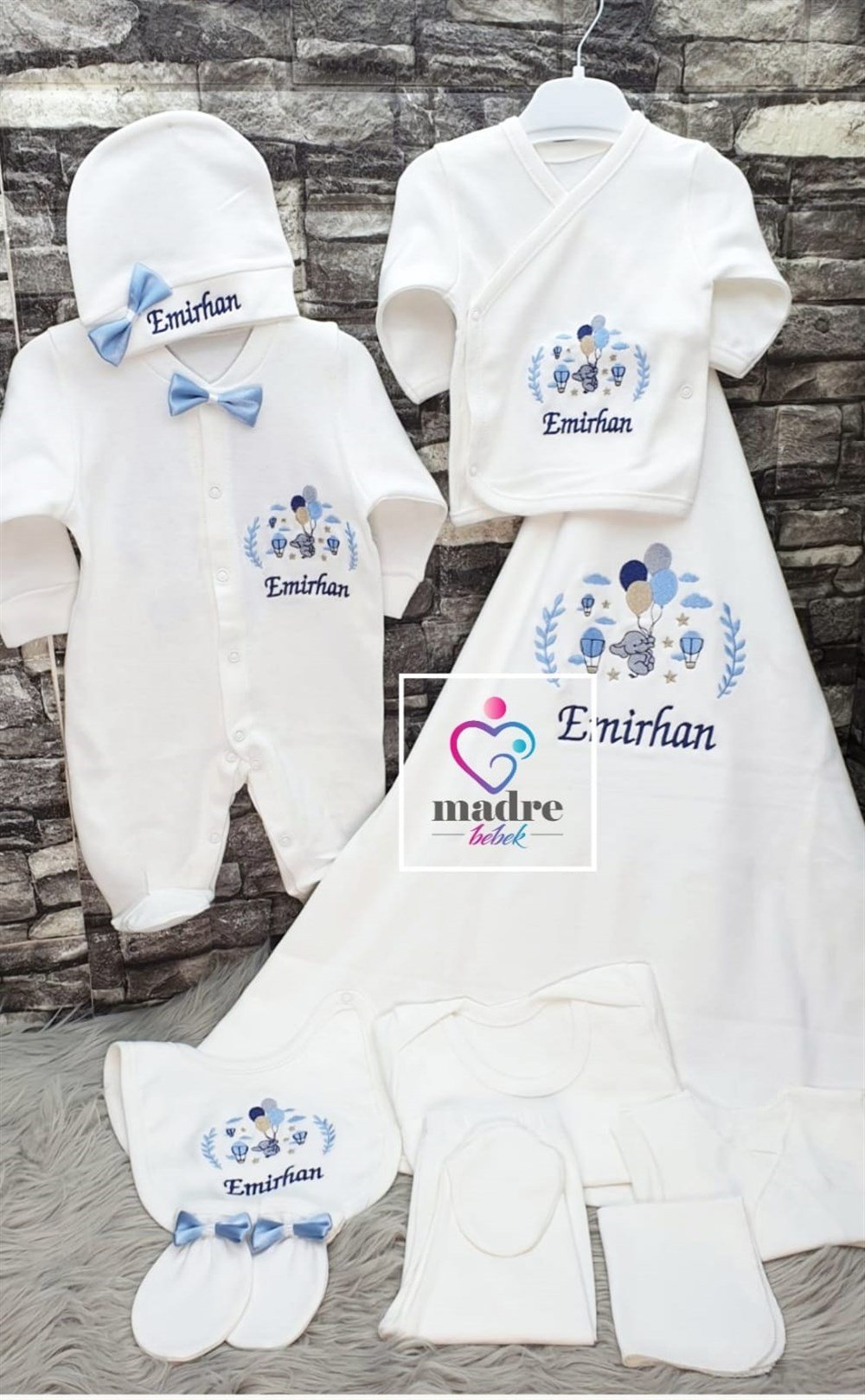 İsme Özel 10 Parça Hastane Çıkışı