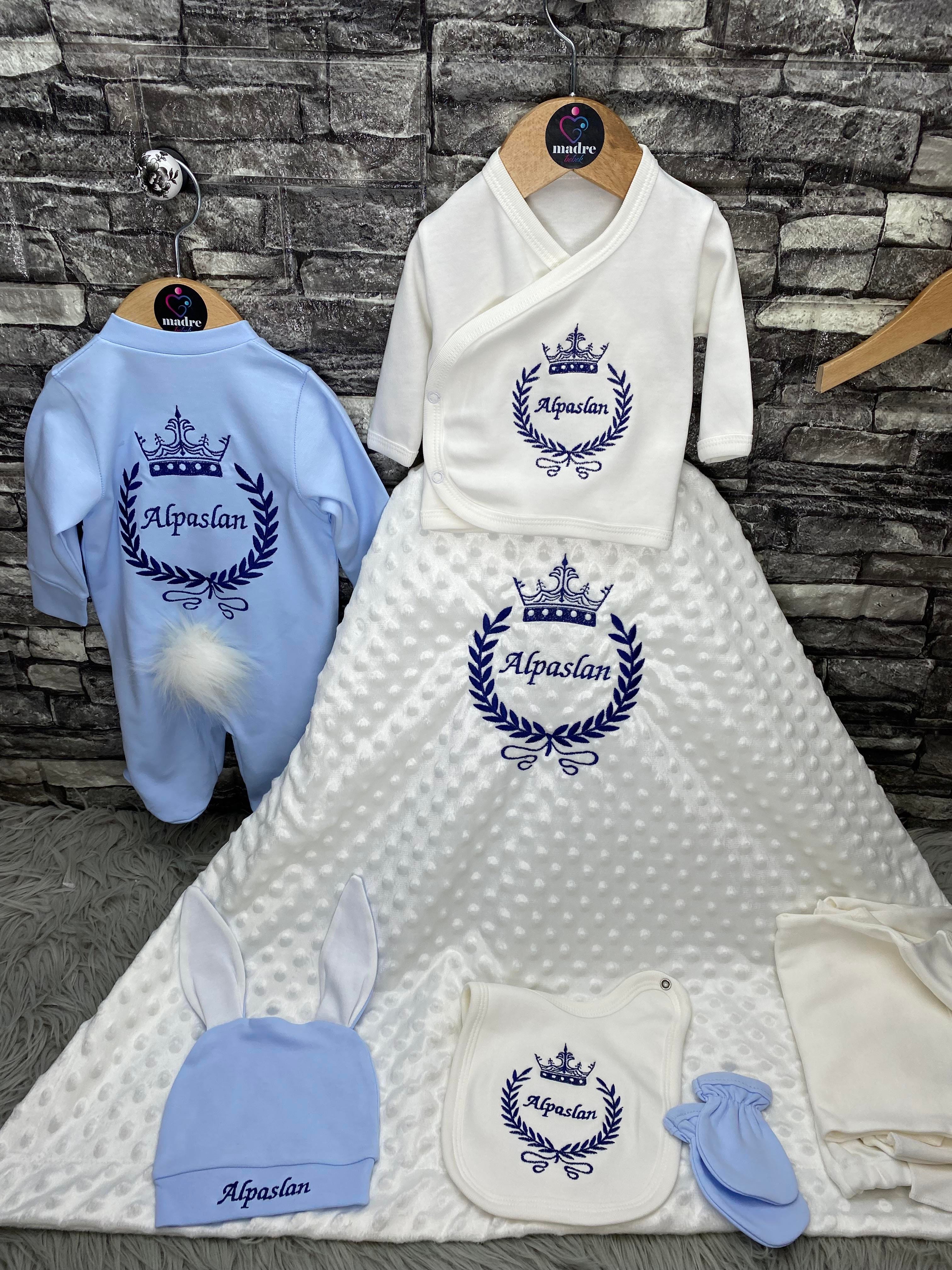 İsme Özel 10 Parça Nohut battaniyeliHastane Çıkışı