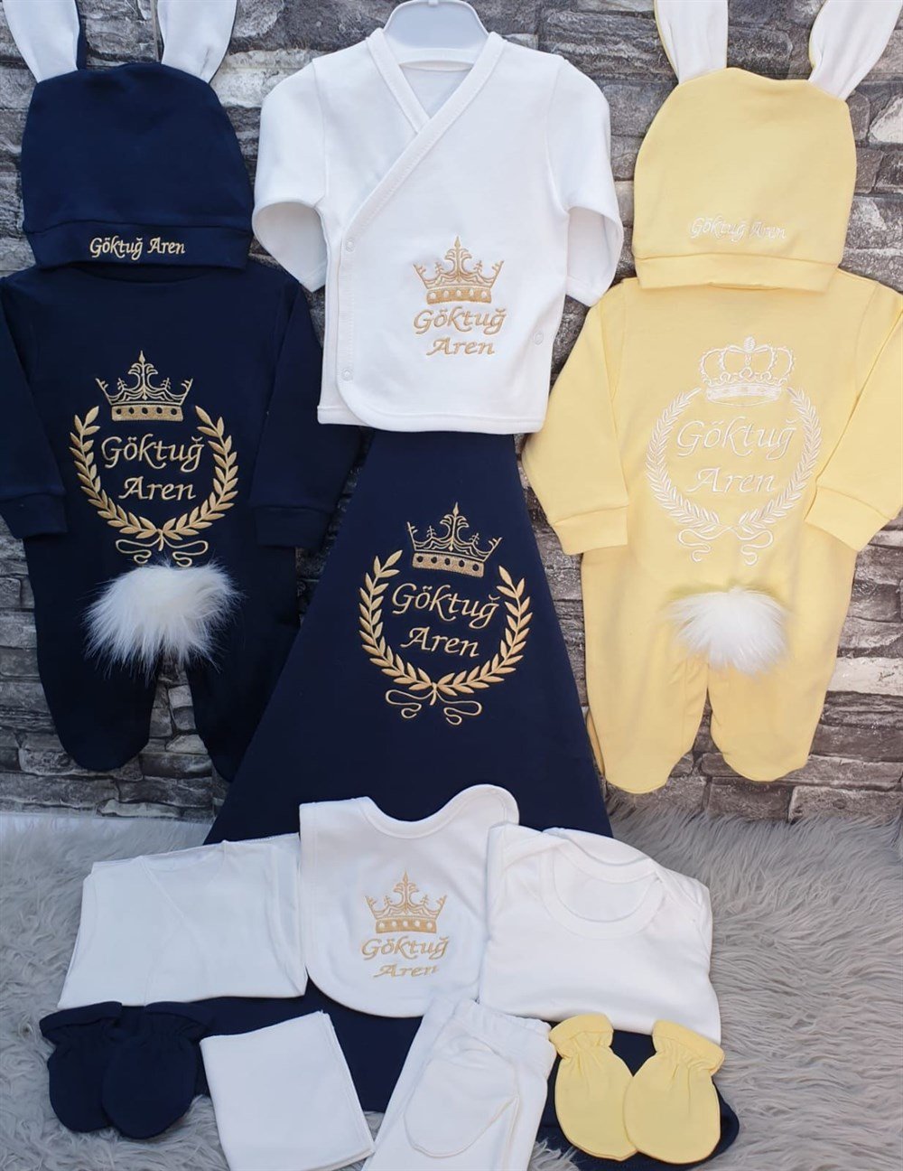 İsme Özel 13 Parça Hastane Çıkışı