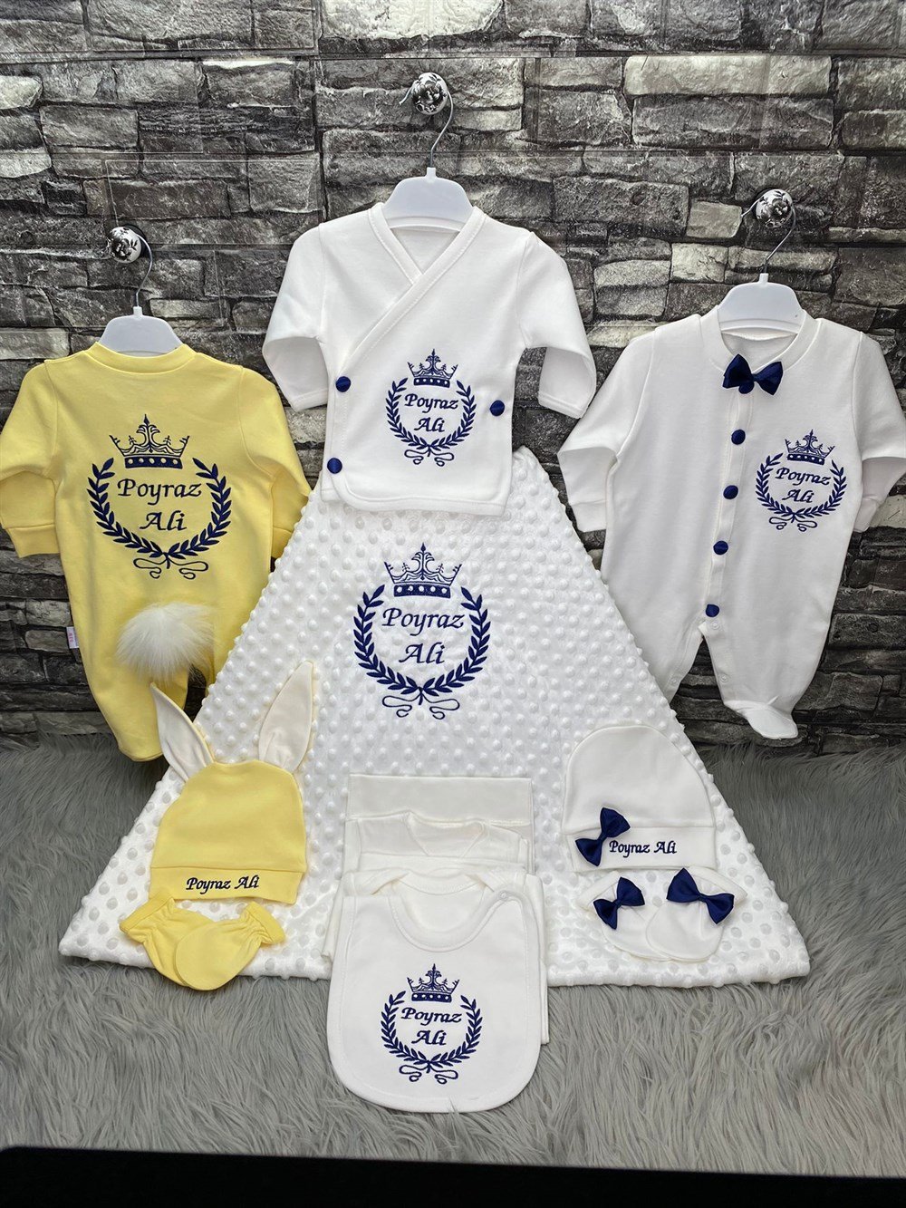 İsme Özel 13 Parça Nohut battaniyeliHastane Çıkışı