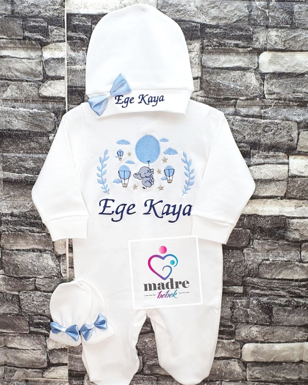 İsme Özel 3 Parça Hastane Çıkışı