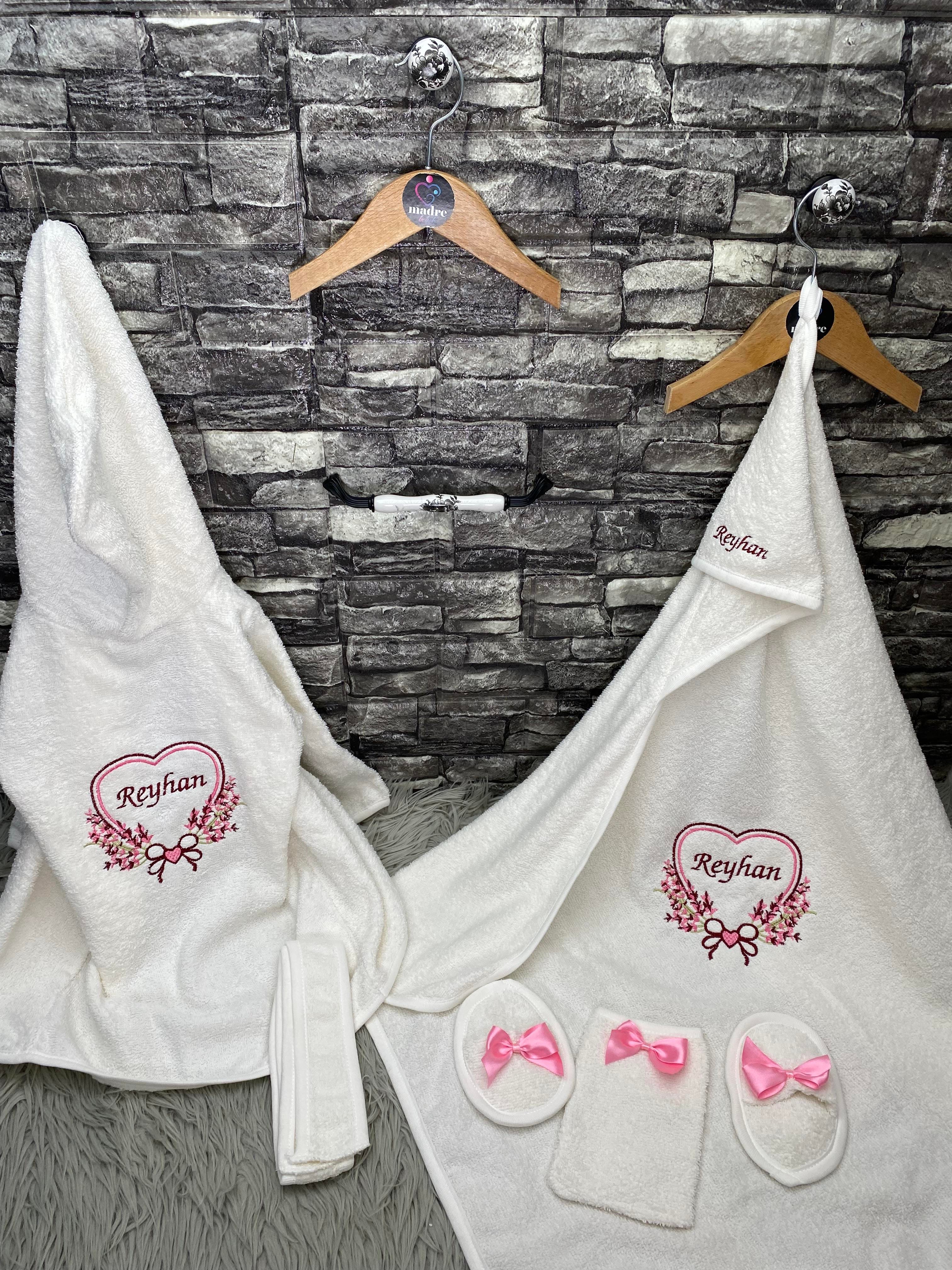 İsme Özel 4 Parça Bornoz Set