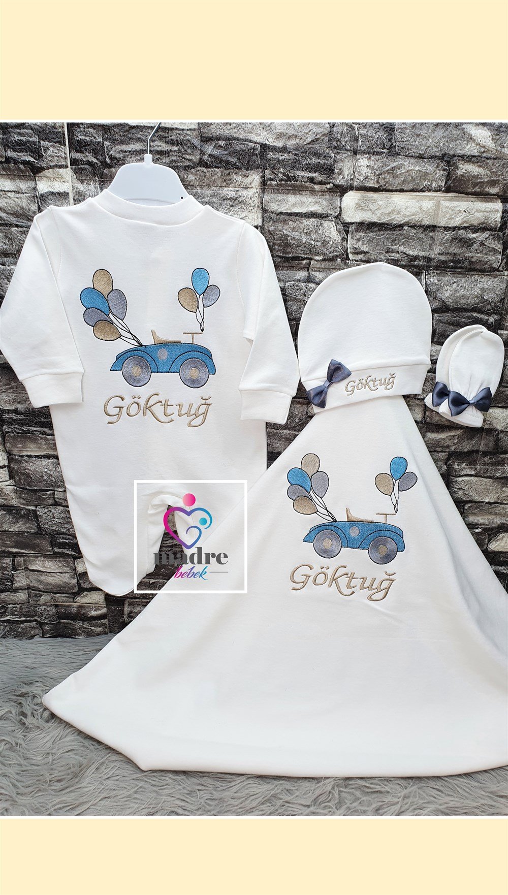 İsme Özel 4 Parça Hastane Çıkışı