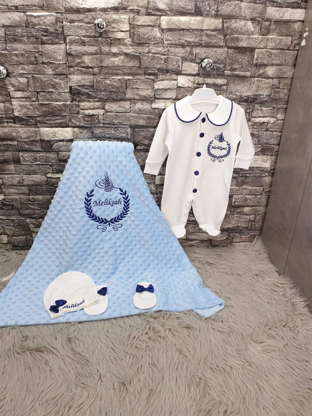 İSME ÖZEL 4 PARÇA NOHUT BATTANİYELİ HASTENE ÇIKIŞI