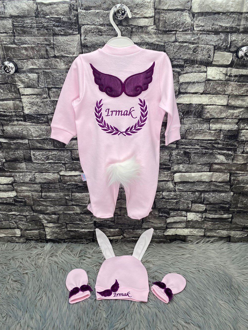 İsme özel tavşan tulum