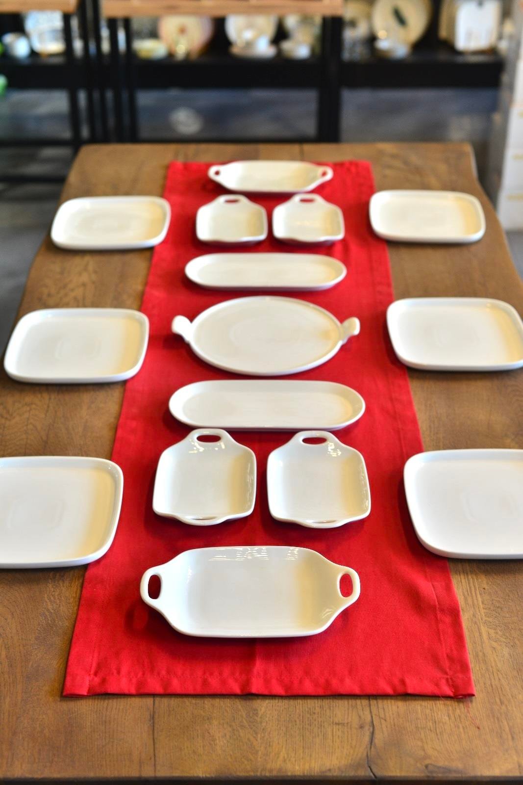 15 Parça 6 kişilik Porselen Kahvaltı Seti 