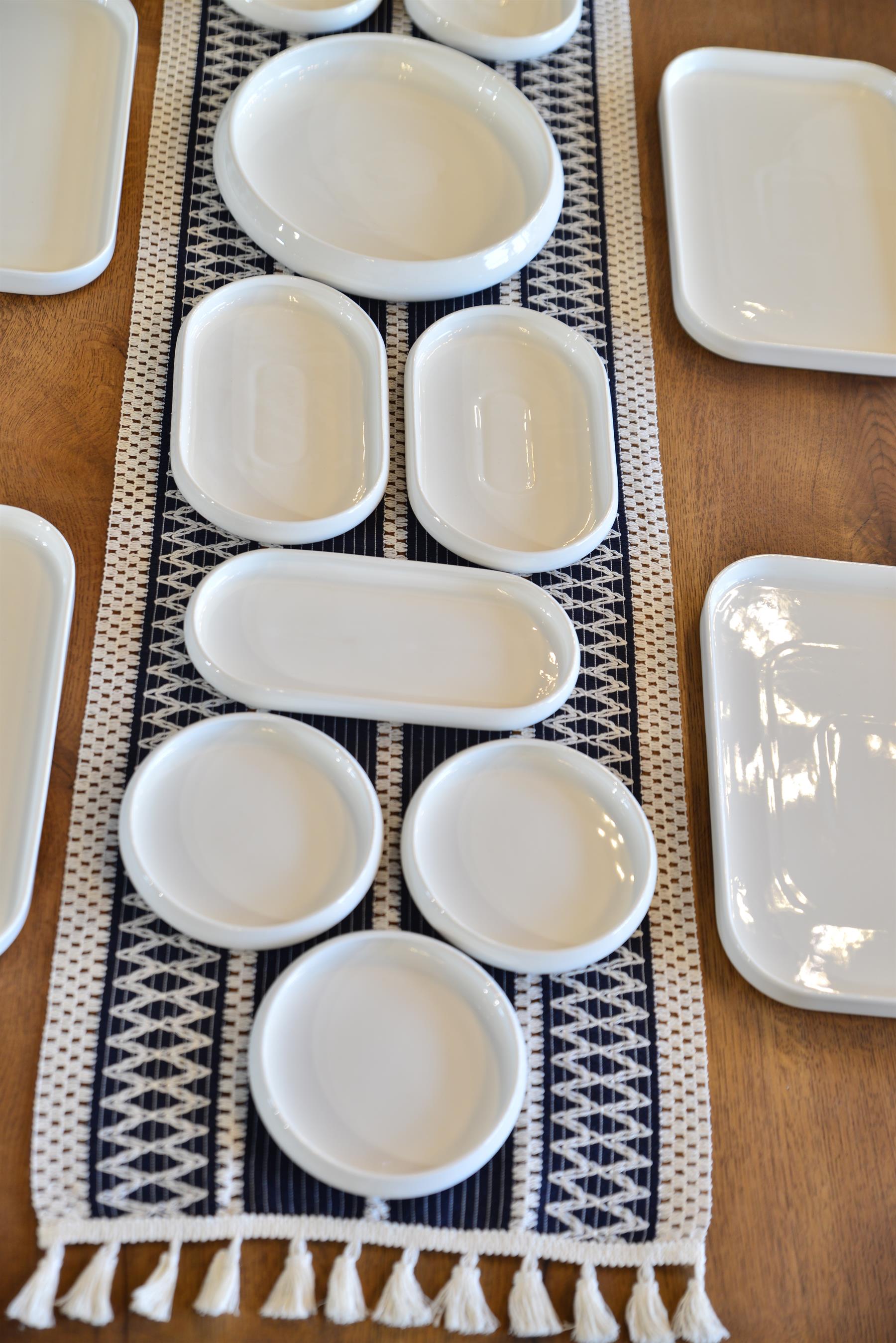 19 Parça 6 kişilik Porselen Yemek / Kahvaltı Seti 