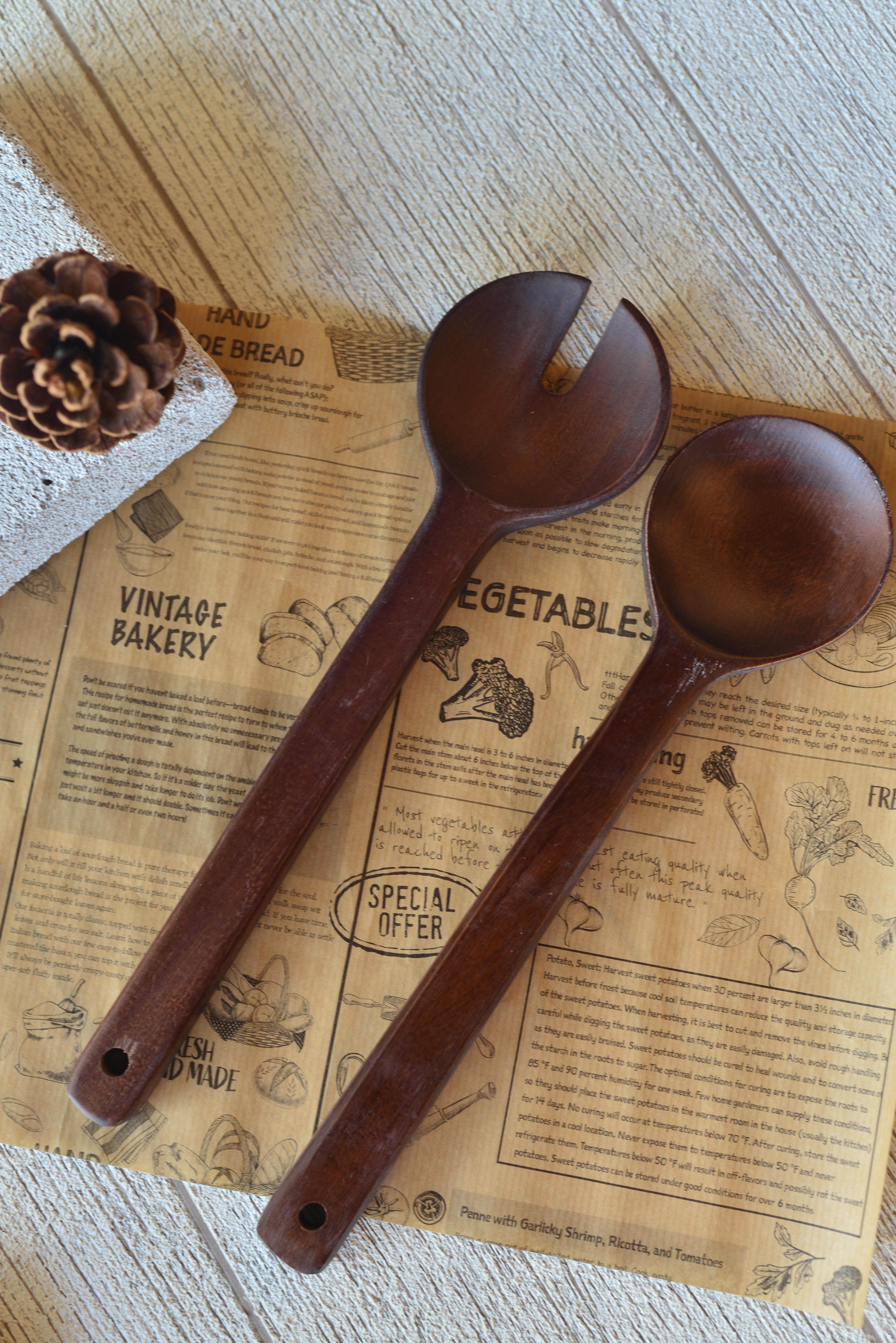 2 Li Akasya Salata Kaşık Seti