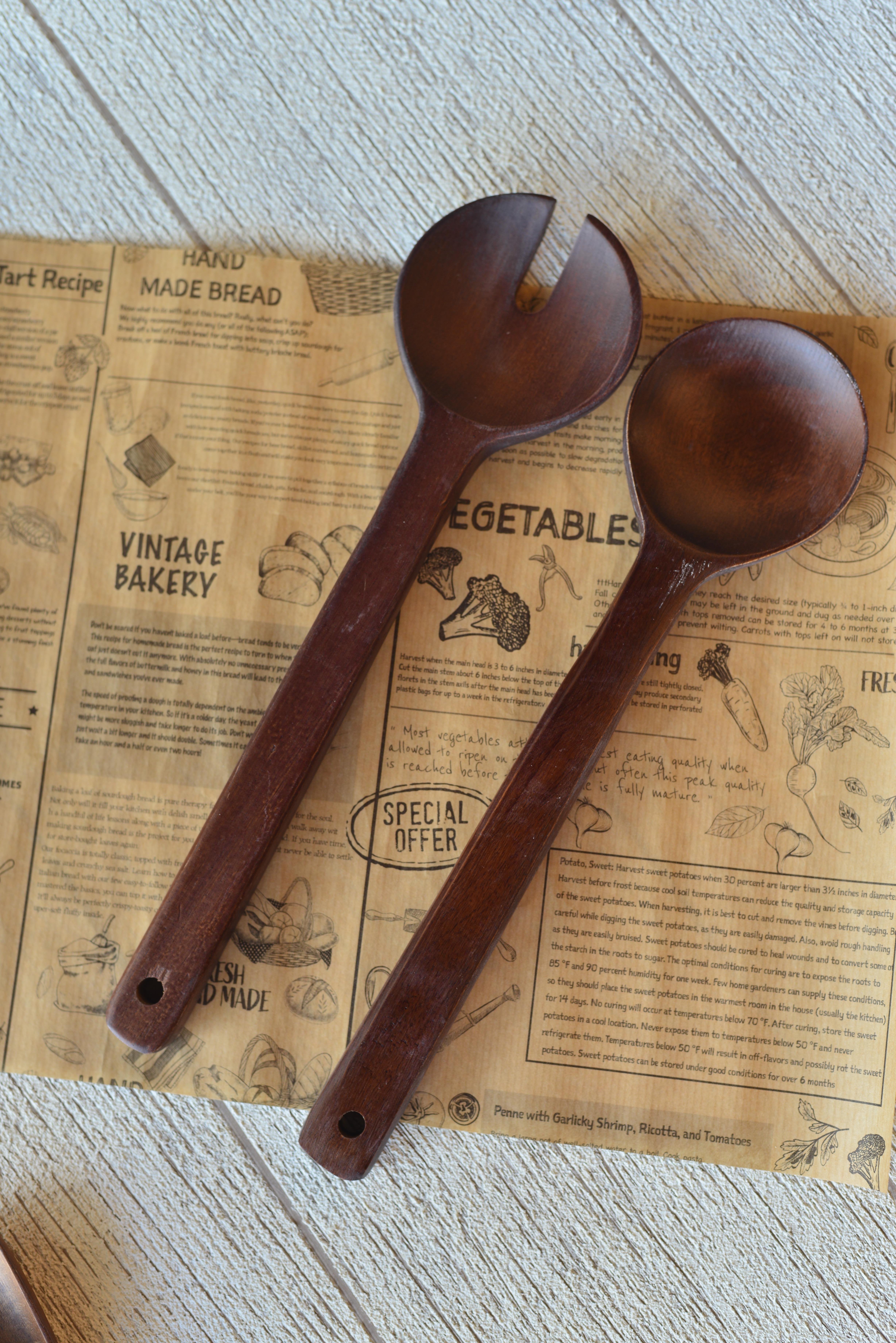 2 Li Akasya Salata Kaşık Seti