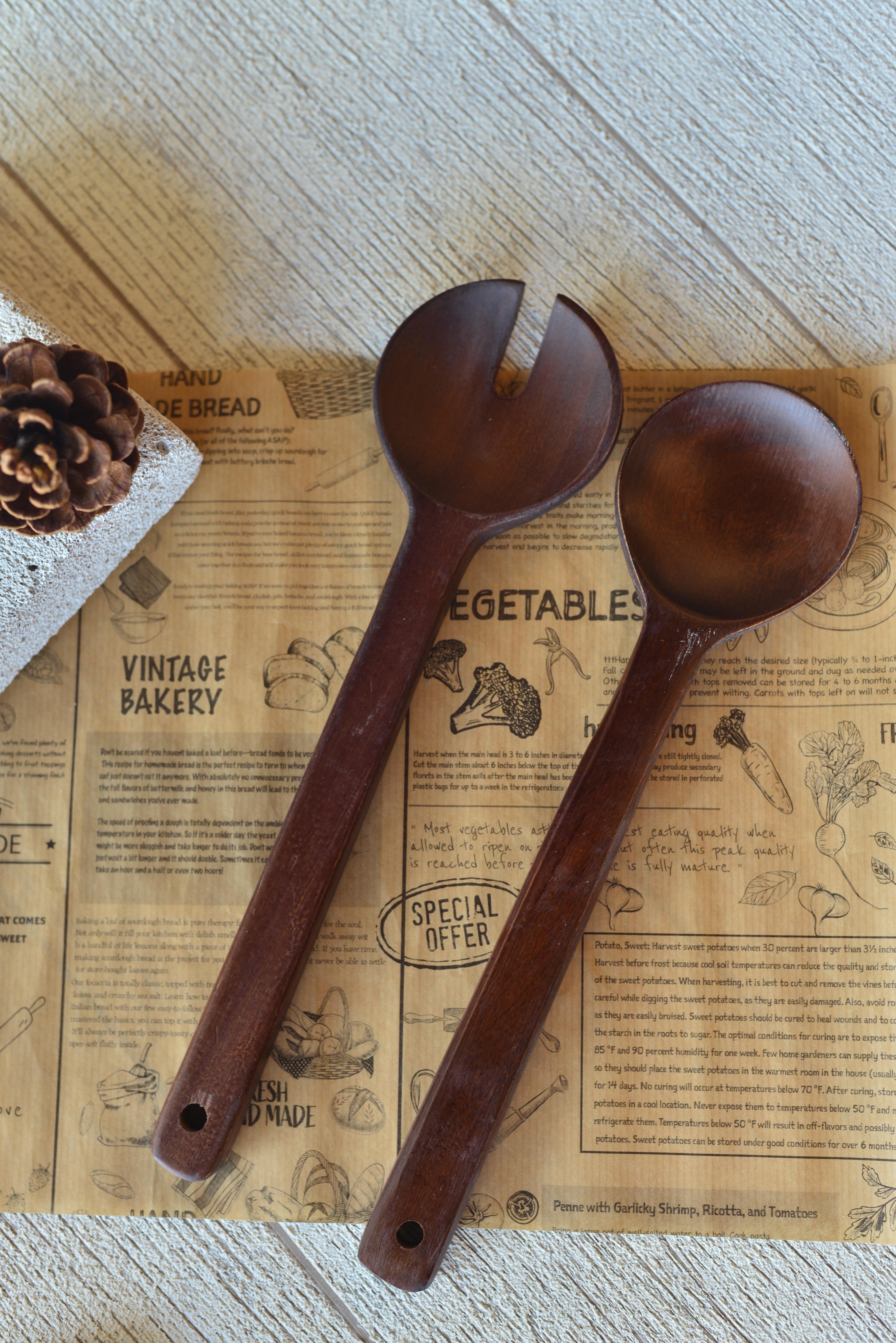 2 Li Akasya Salata Kaşık Seti