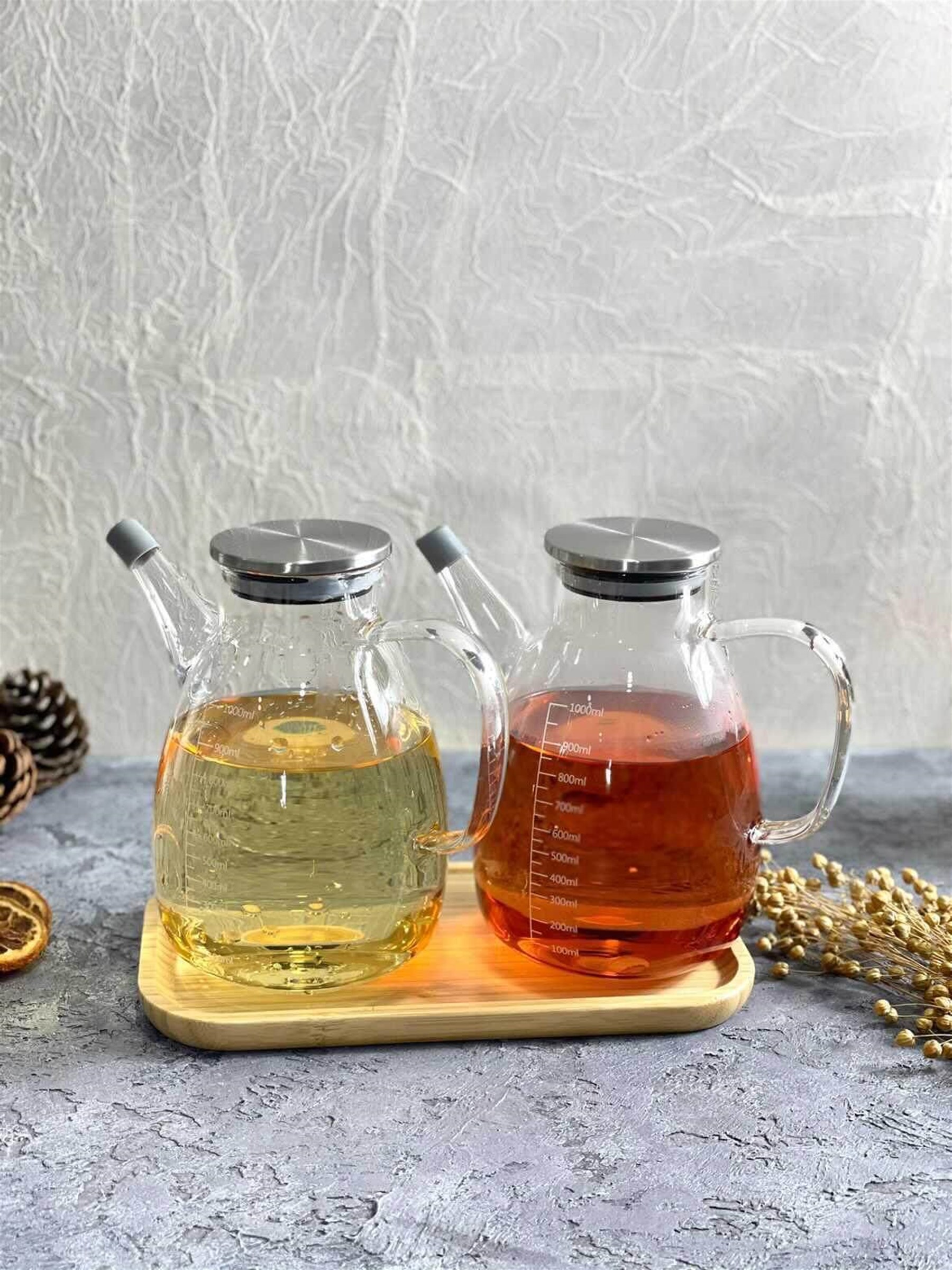 2 li Metal Kapaklı Tess Yağlık 1000 Ml