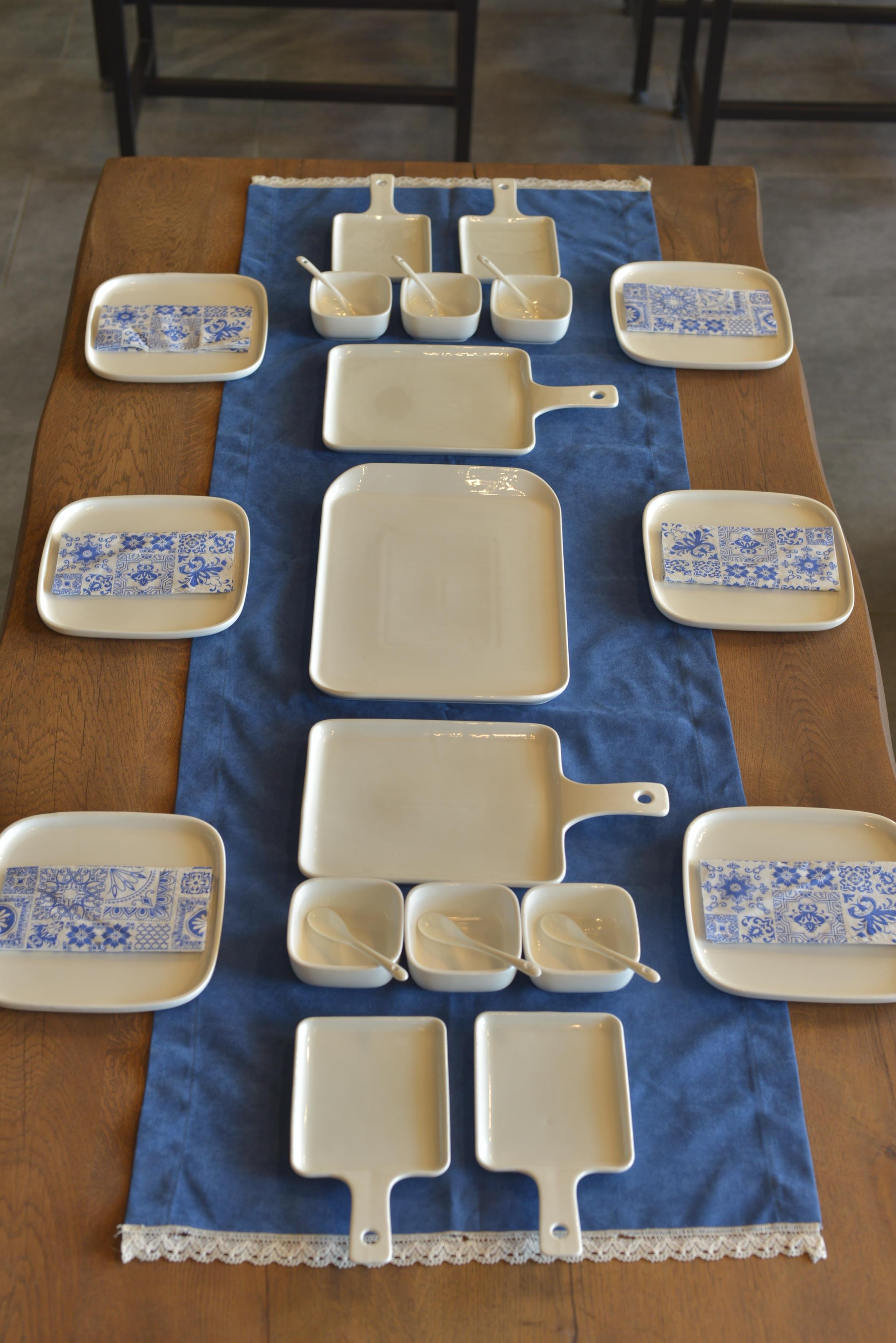 25 Parça 6 kişilik Pure Royal Porselen Kahvaltı Seti 