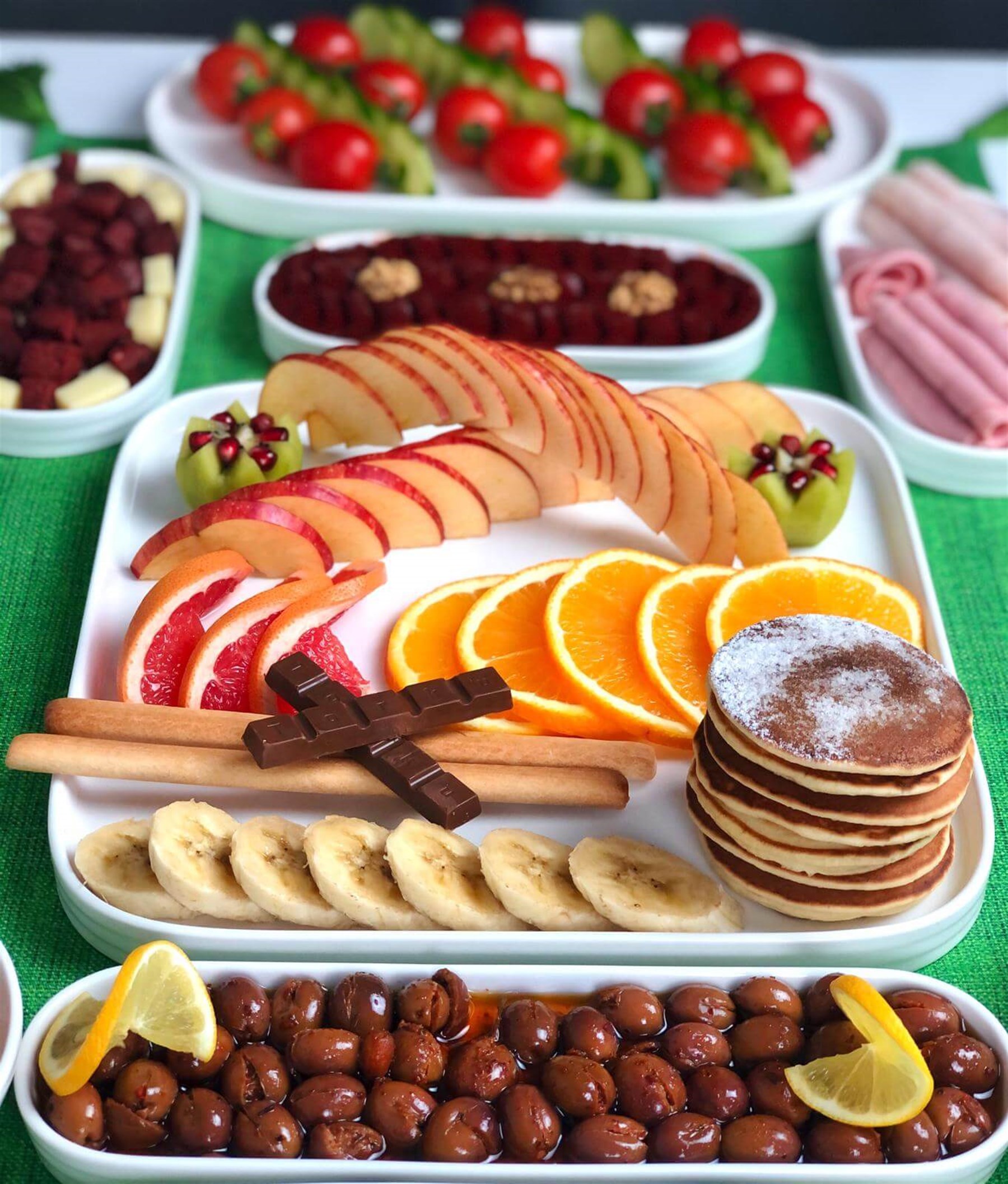 26 Parça 6 Kişilik Porselen Kahvaltı Seti