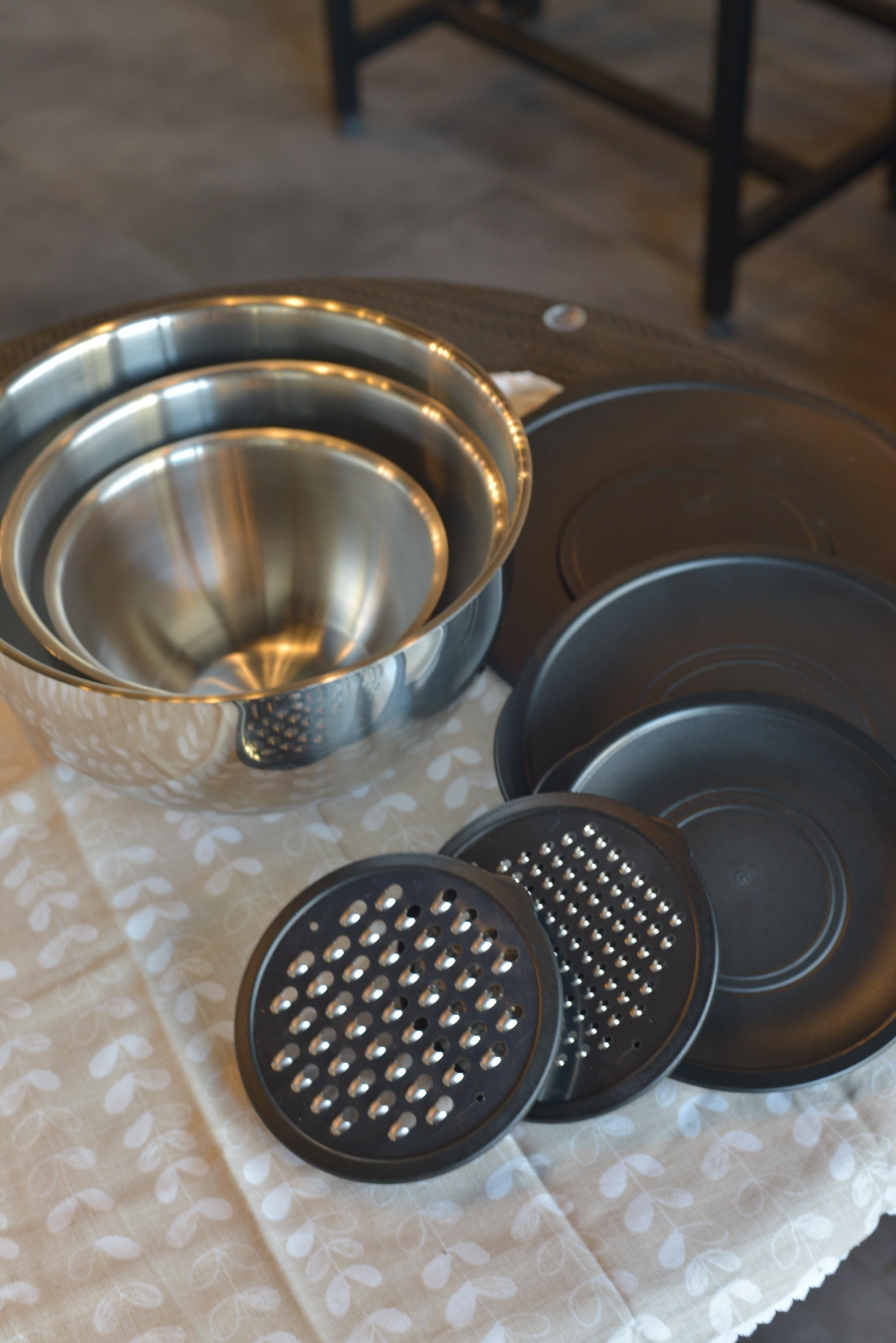 3 Lü 9 Parça Çelik Rendeli Çırpma Seti