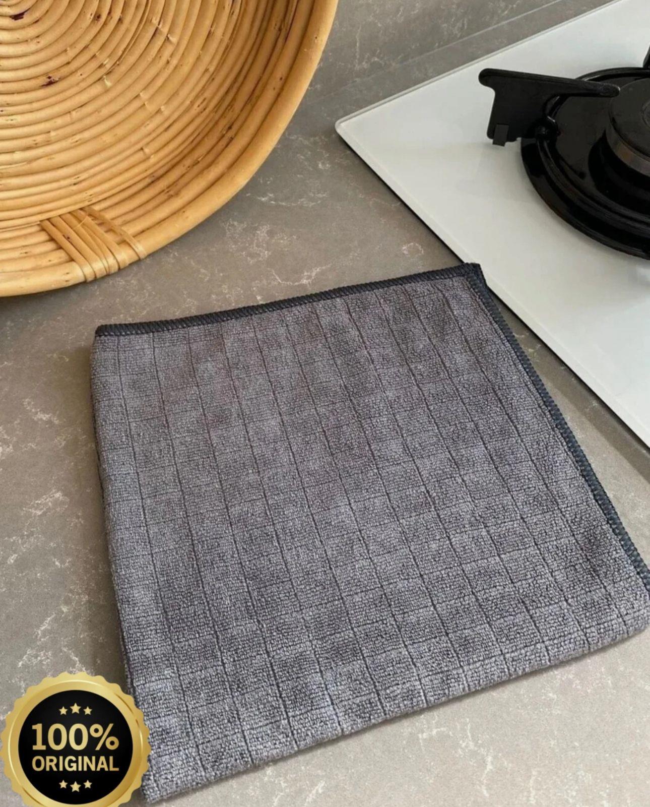 3 Lü Mikrofiber Temizlik Bezi Gri - 40x40 cm