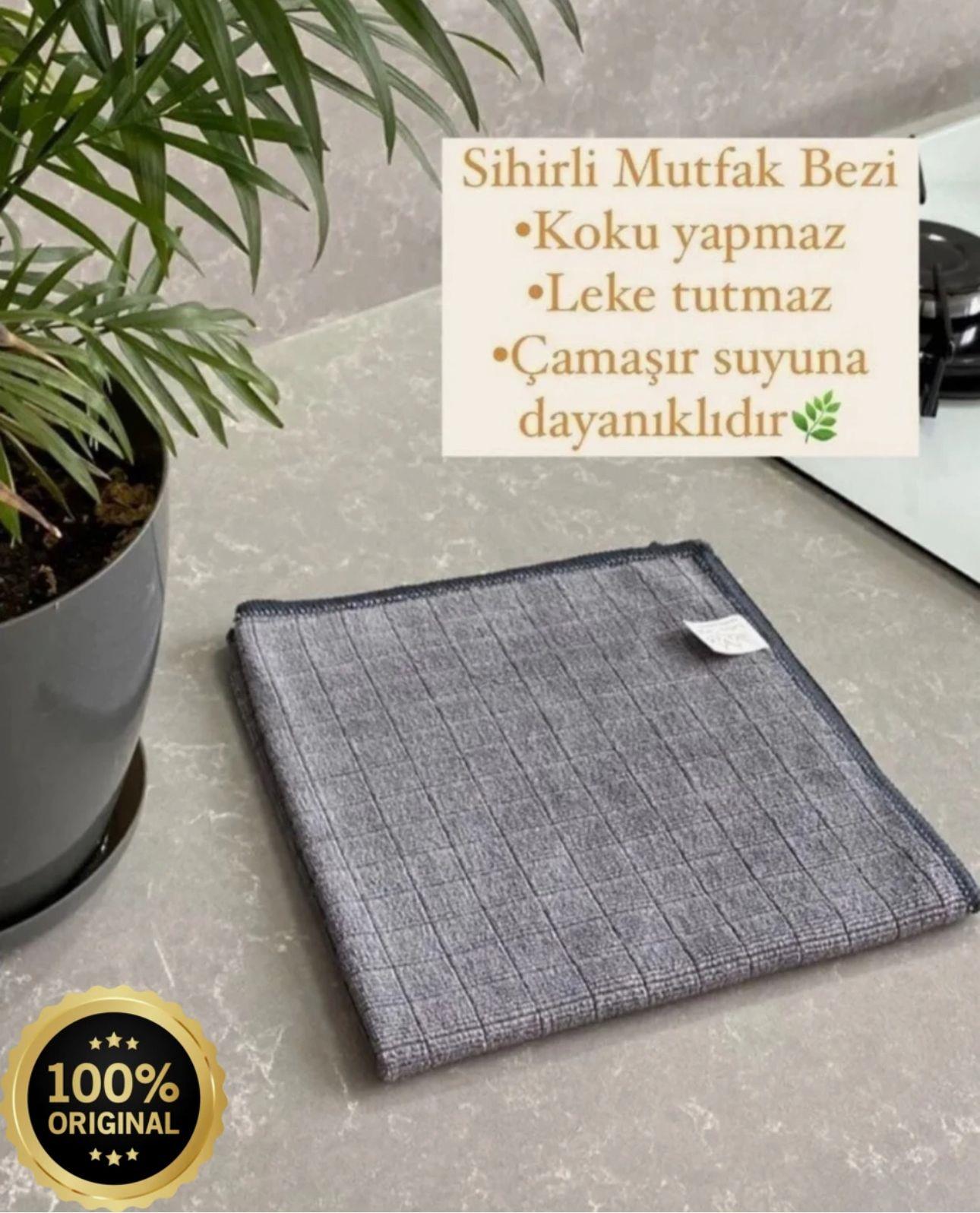 3 Lü Mikrofiber Temizlik Bezi Gri - 40x40 cm