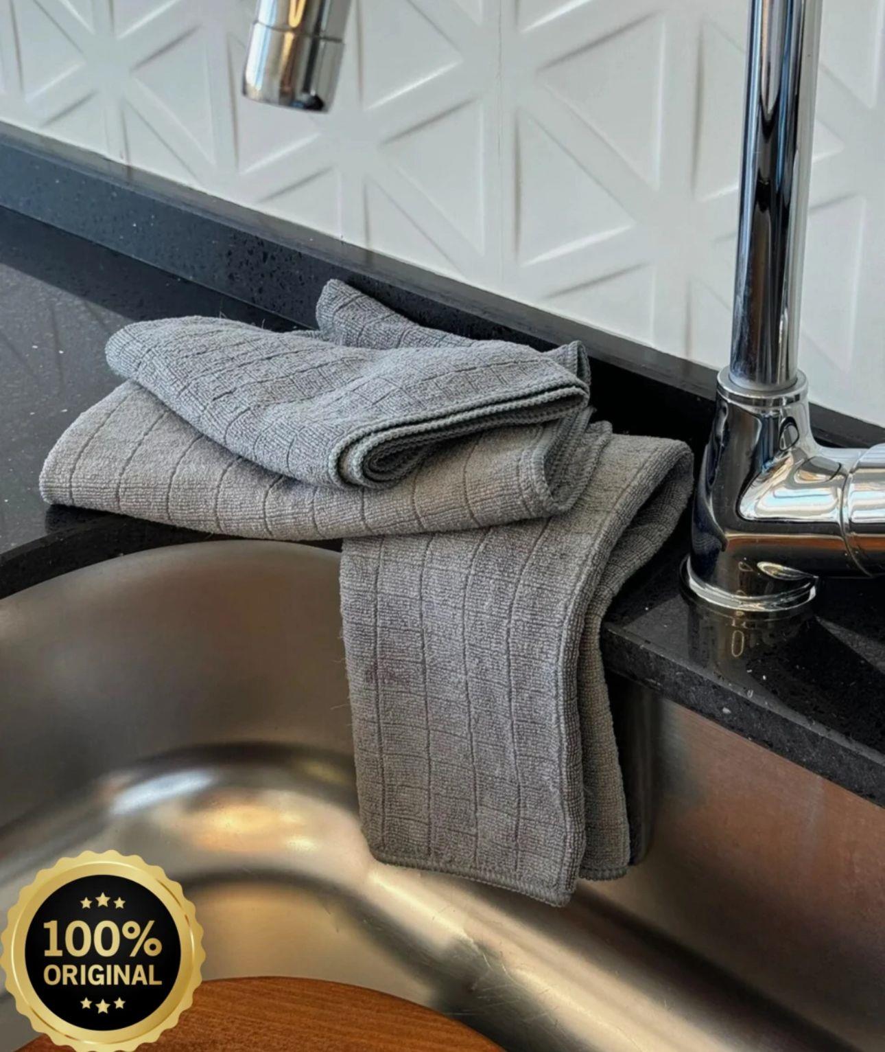 3 Lü Mikrofiber Temizlik Bezi Gri - 40x40 cm