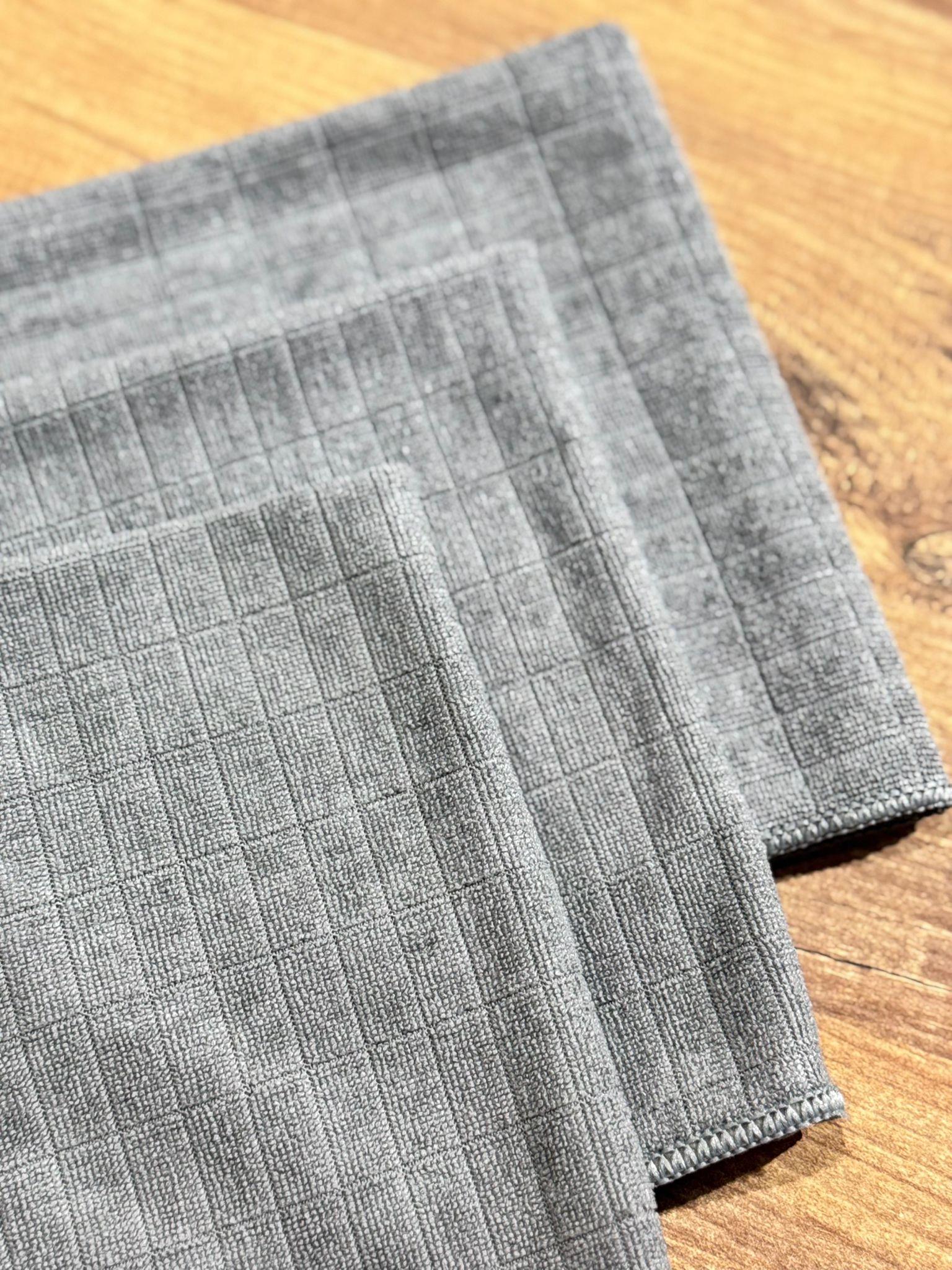 3 Lü Mikrofiber Temizlik Bezi Gri - 40x40 cm