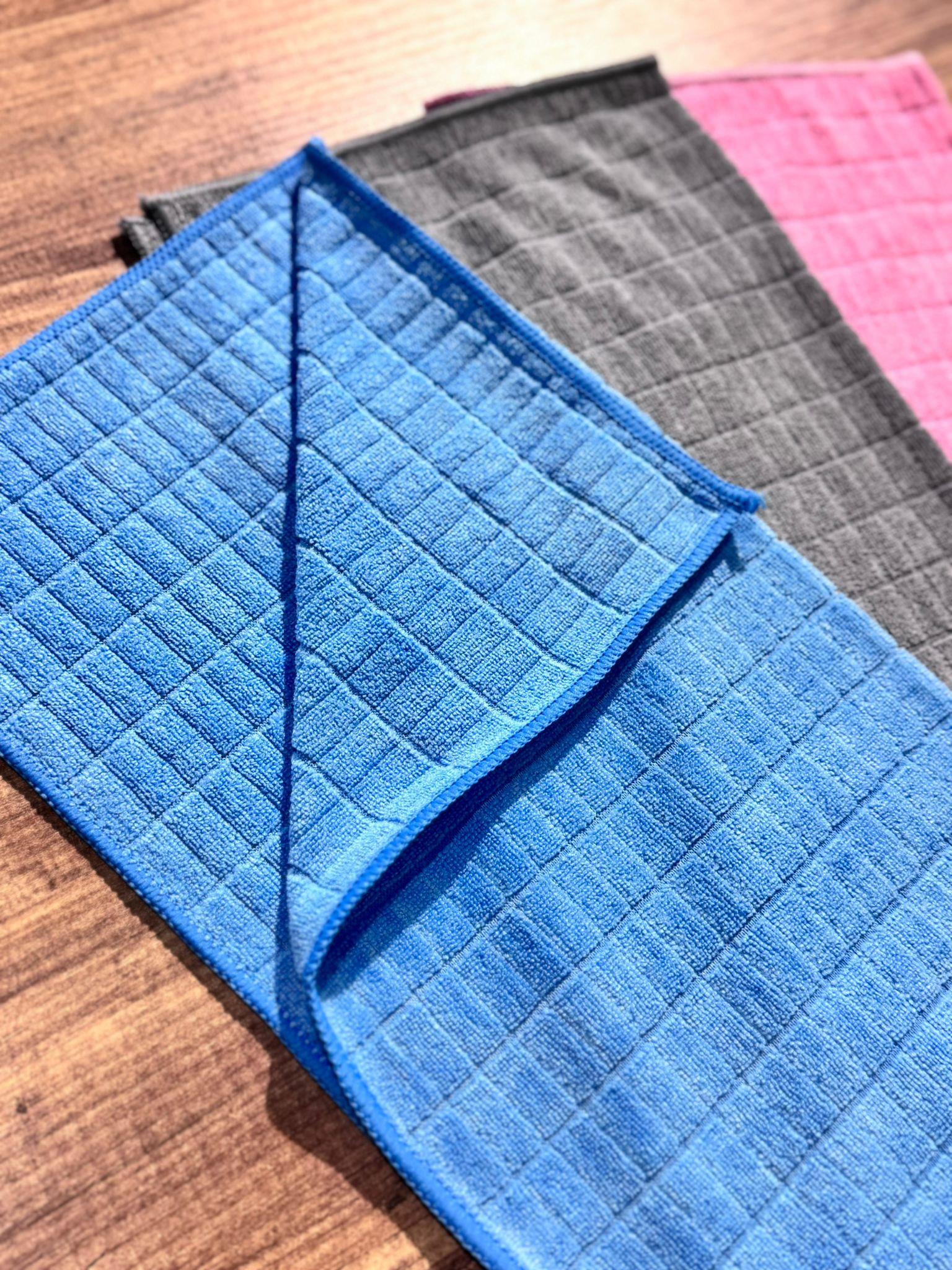 3 Lü Mikrofiber Temizlik Bezi Renkli - 40x40 cm