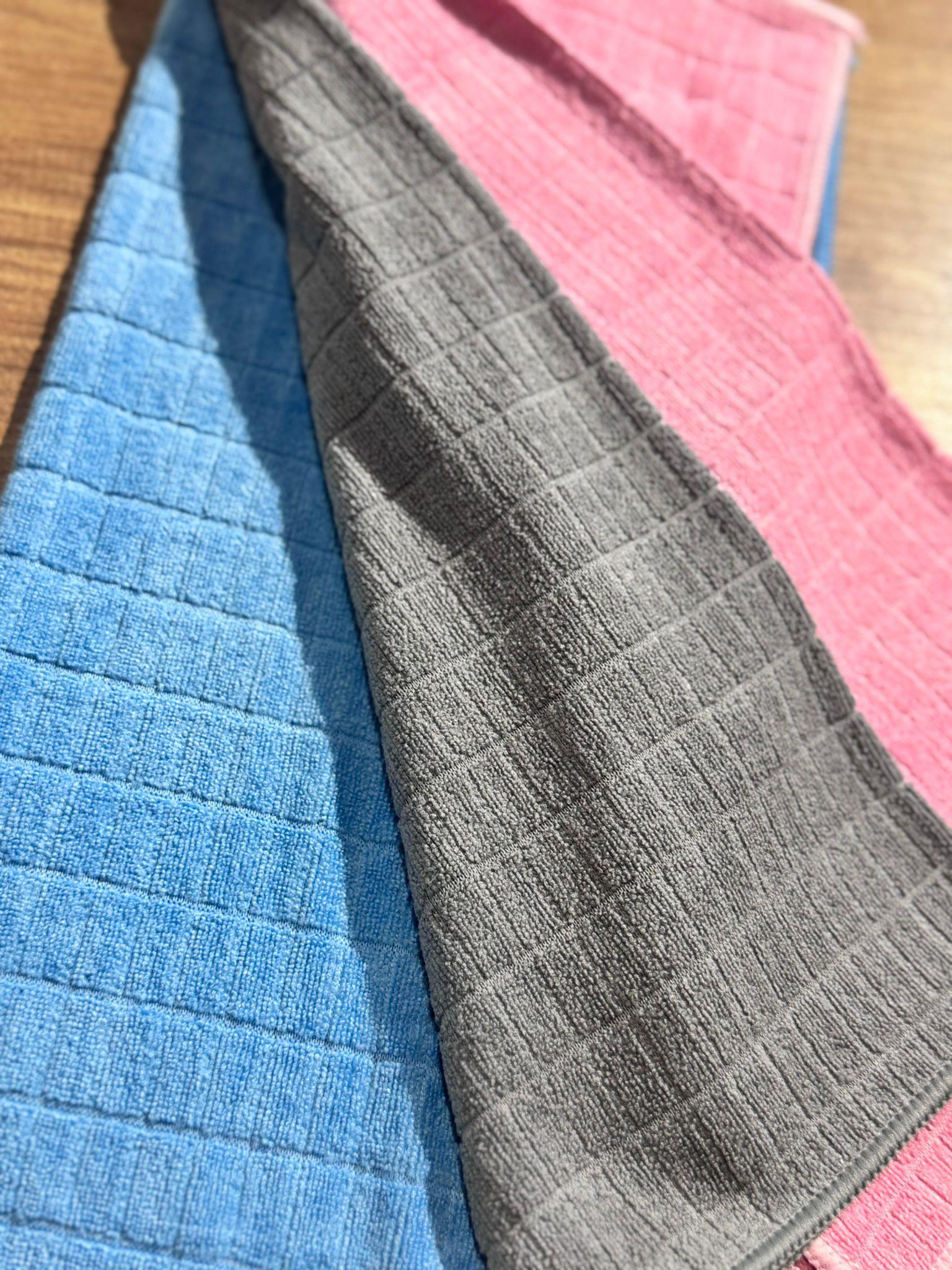 3 Lü Mikrofiber Temizlik Bezi Renkli - 40x40 cm